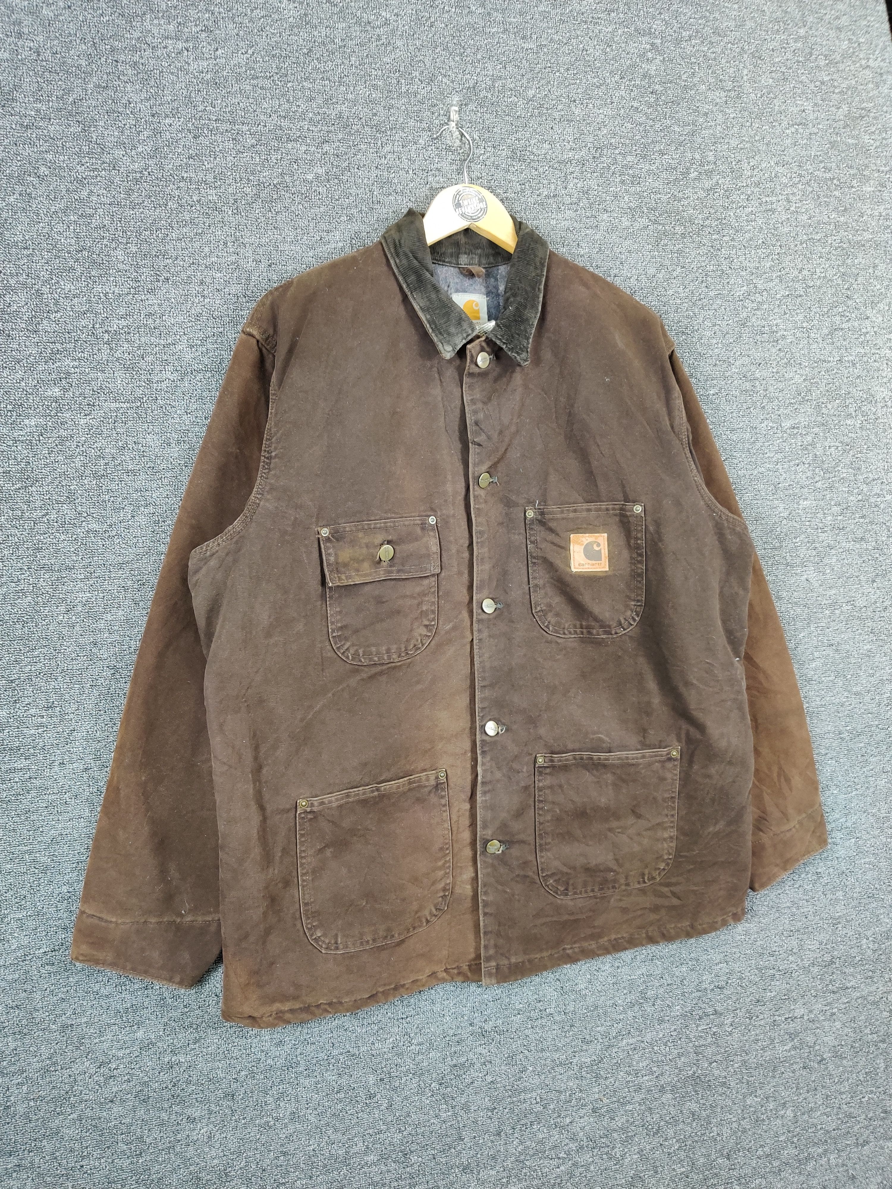 Carhartt Vintage Carhartt Detroit Sunfaded Blanket Lined Jacket Size US L / EU 52-54 / 3 - 7 Thumbnail