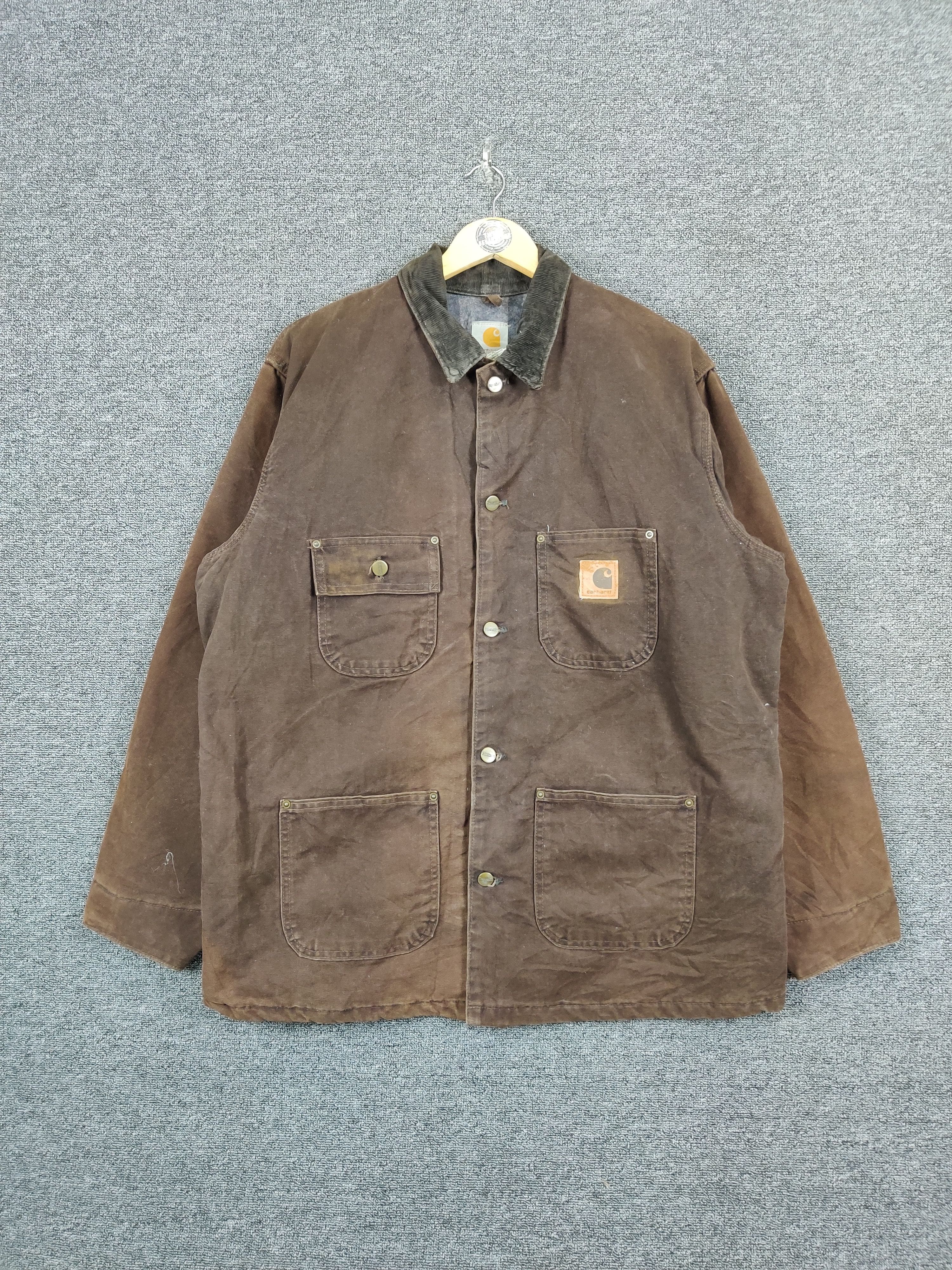 Carhartt Vintage Carhartt Detroit Sunfaded Blanket Lined Jacket Size US L / EU 52-54 / 3 - 1 Thumbnail