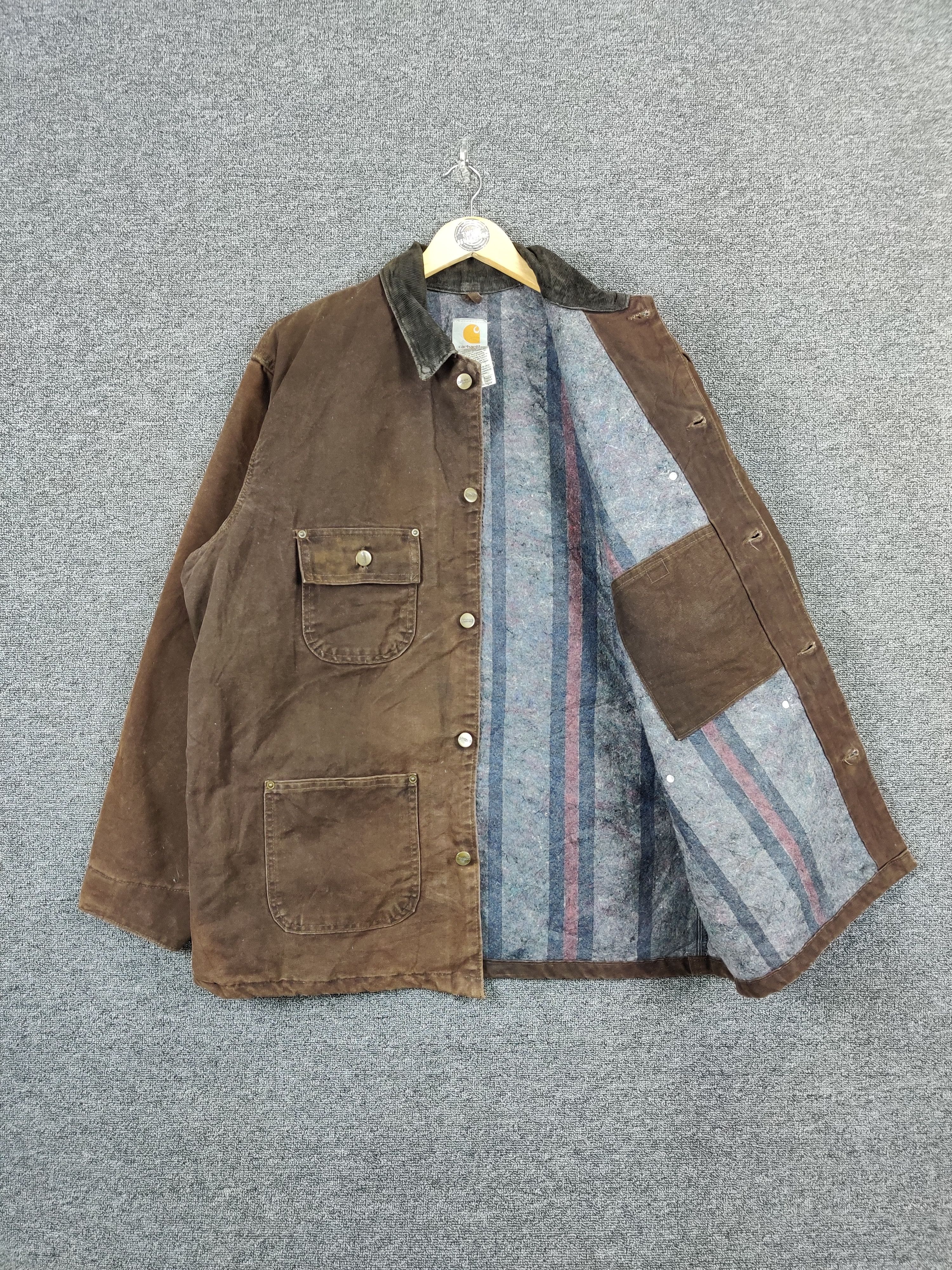 Carhartt Vintage Carhartt Detroit Sunfaded Blanket Lined Jacket Size US L / EU 52-54 / 3 - 6 Thumbnail