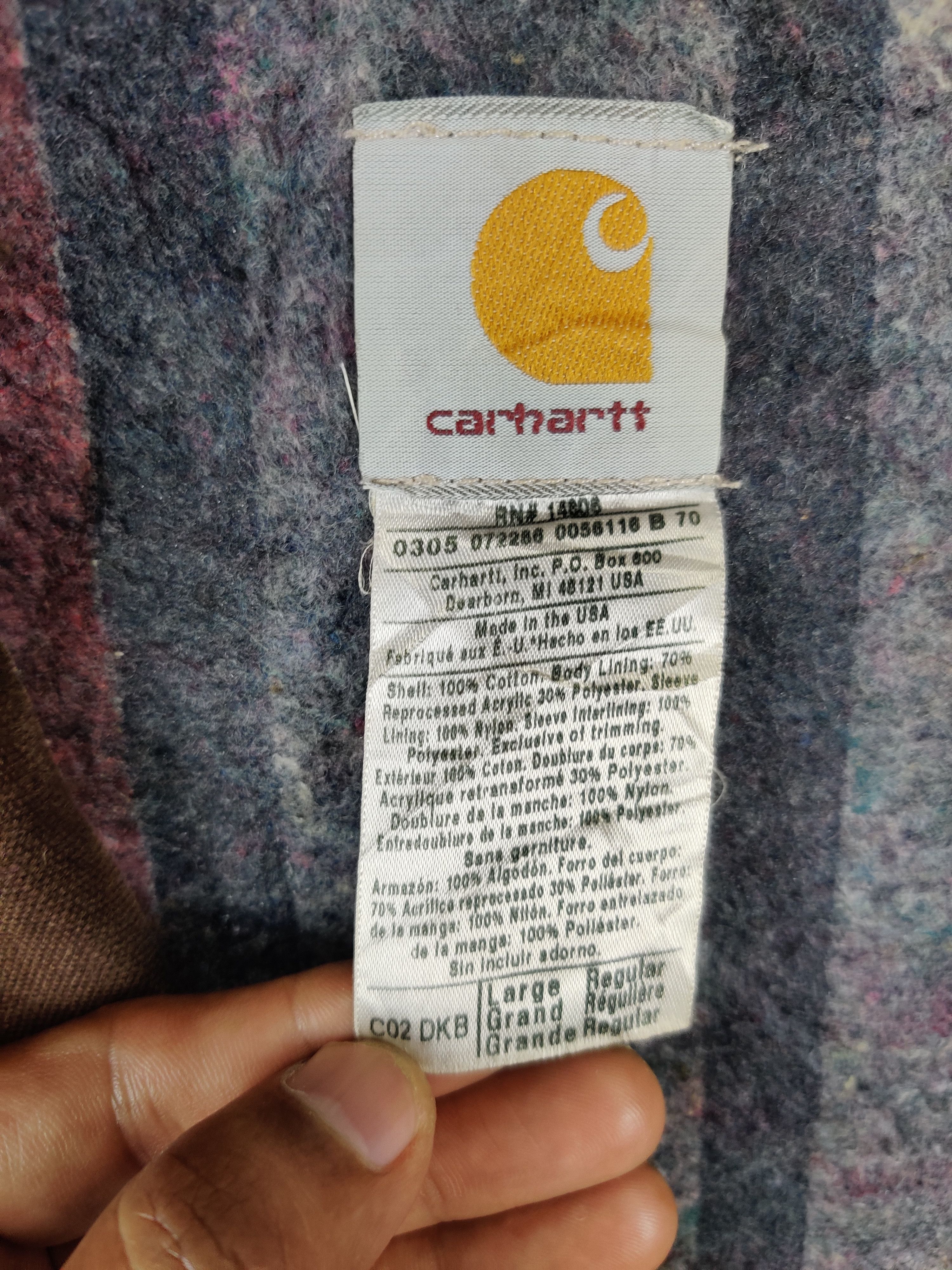 Carhartt Vintage Carhartt Detroit Sunfaded Blanket Lined Jacket Size US L / EU 52-54 / 3 - 11 Thumbnail