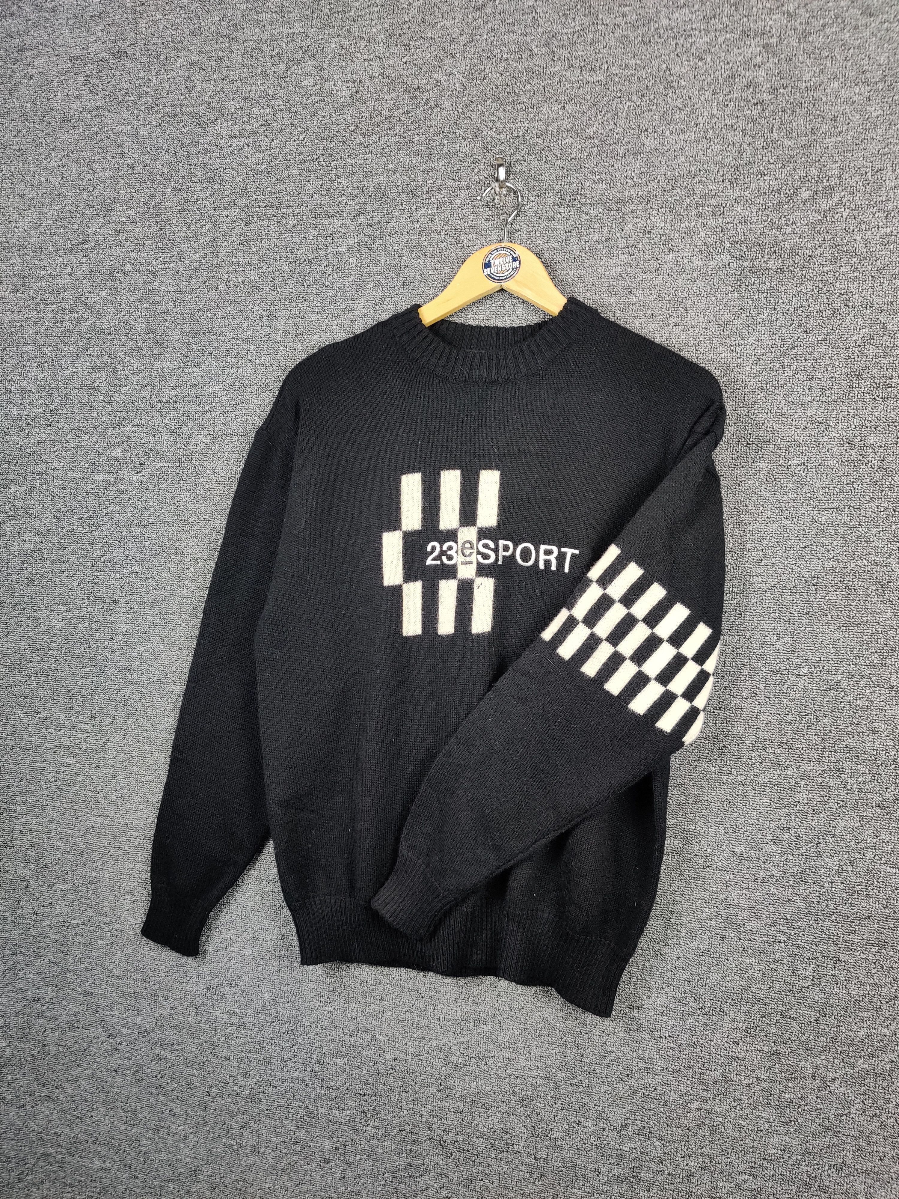 Japanese Brand Vintage 23 Sport Embroidery Knit Sweater Size US L / EU 52-54 / 3 - 7 Thumbnail