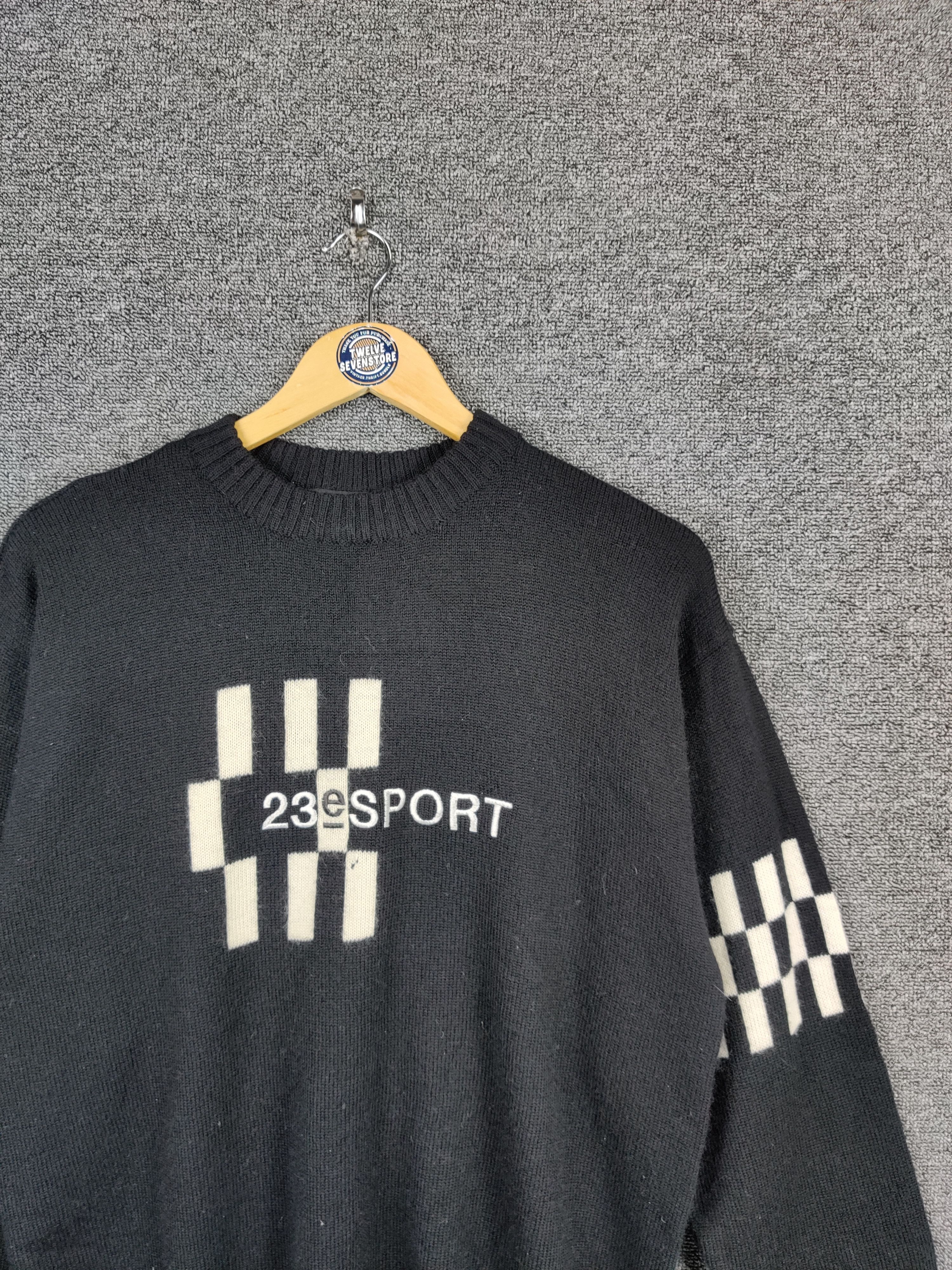 Japanese Brand Vintage 23 Sport Embroidery Knit Sweater Size US L / EU 52-54 / 3 - 3 Thumbnail