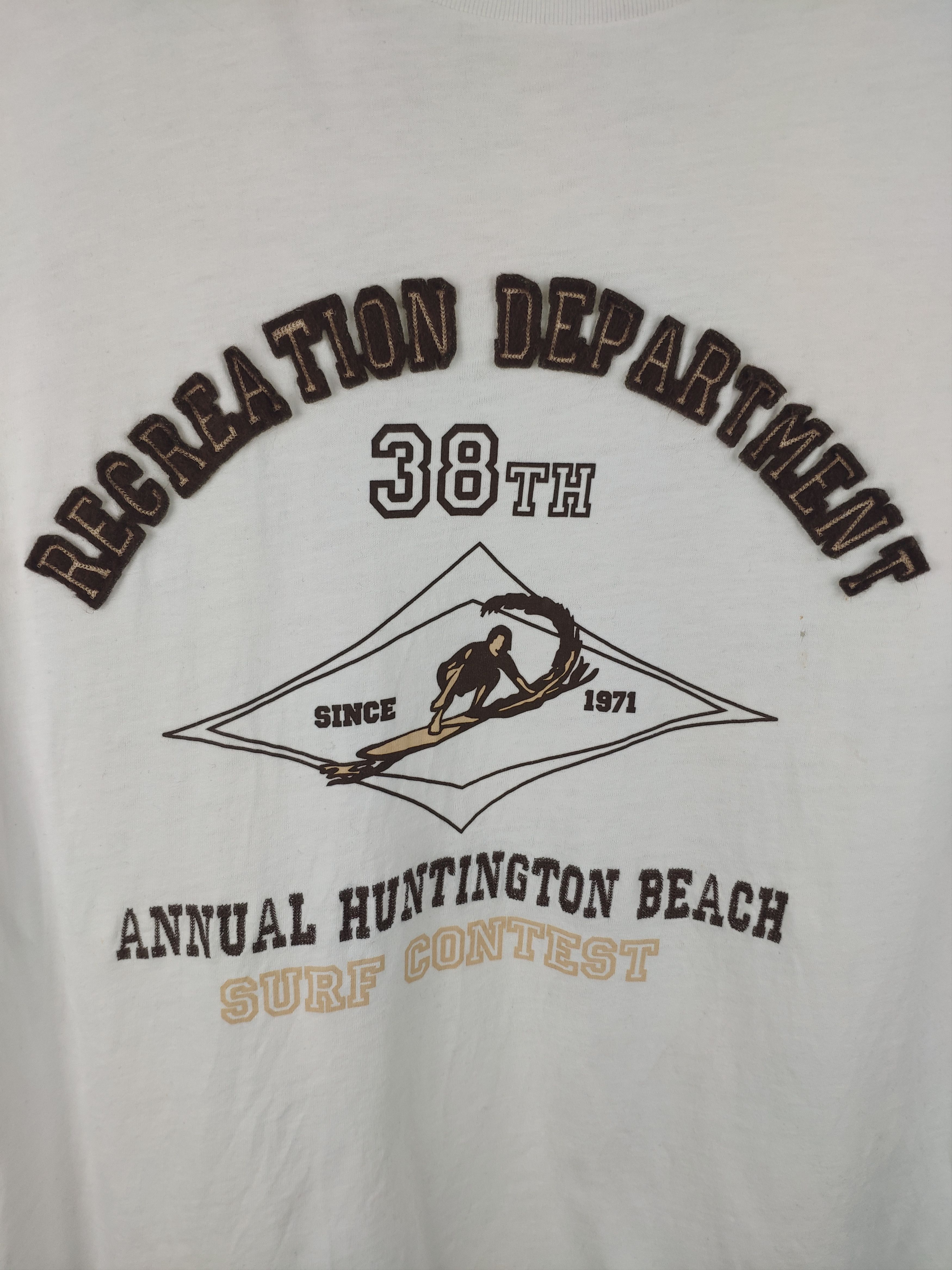 Japanese Brand × Uniqlo Steal 💥 Vintage Uniqlo Shirt Hawaii Surf Contest Tee Size US M / EU 48-50 / 2 - 2 Thumbnail