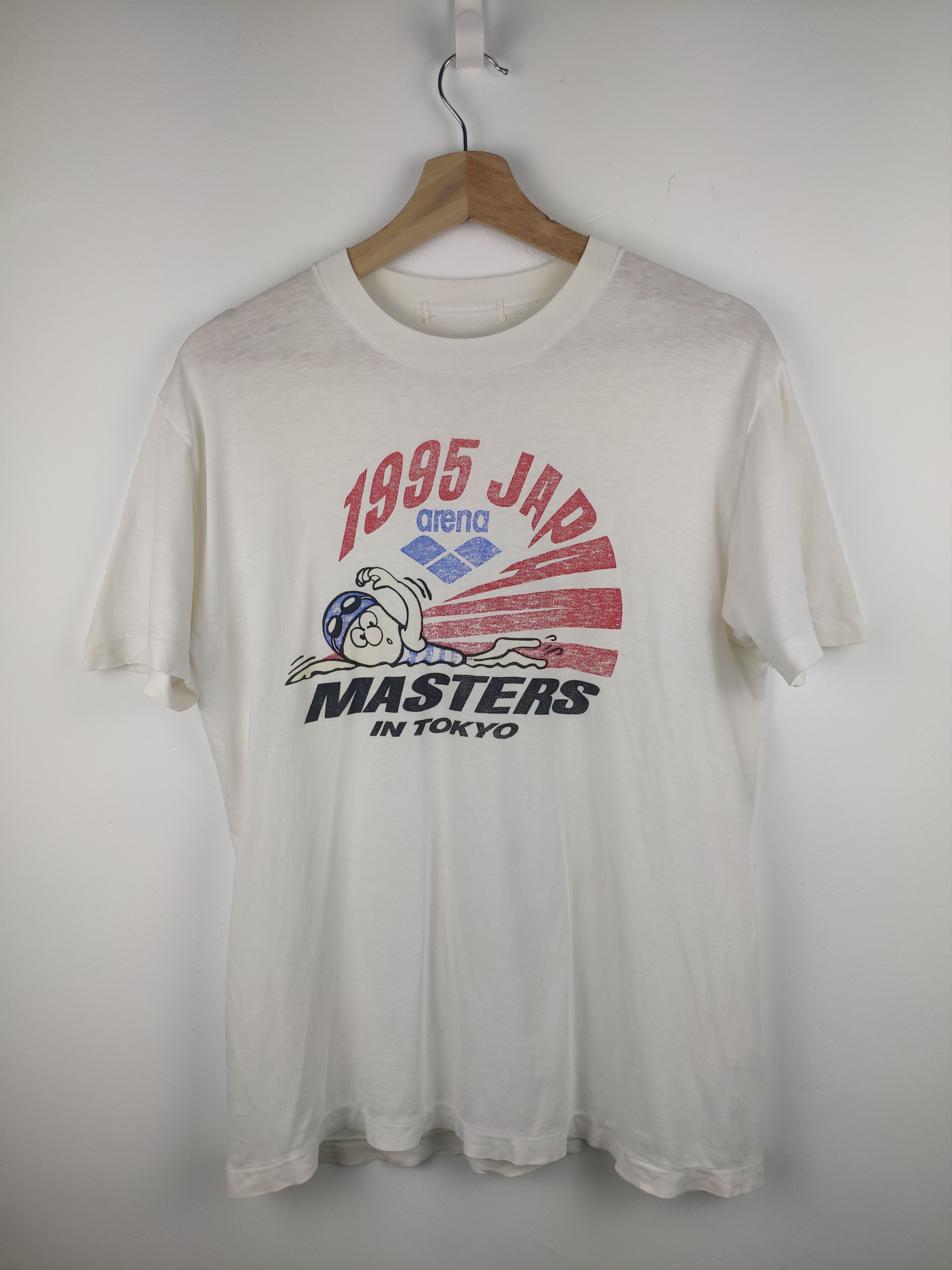 image of Vintage Japan Master In Tokyo Tee in White, Men's (Size Medium)