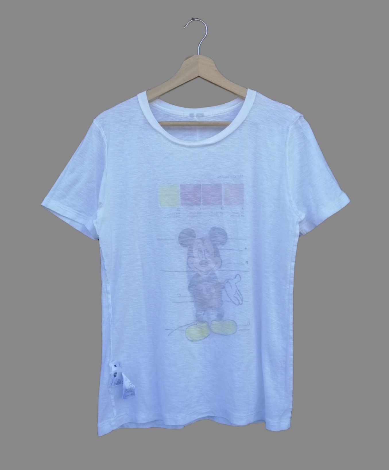 Japanese Brand × Undercover × Uniqlo Uniqlo Undercover X Disney Mickey Mouse White T Shirt Size US M / EU 48-50 / 2 - 12 Thumbnail