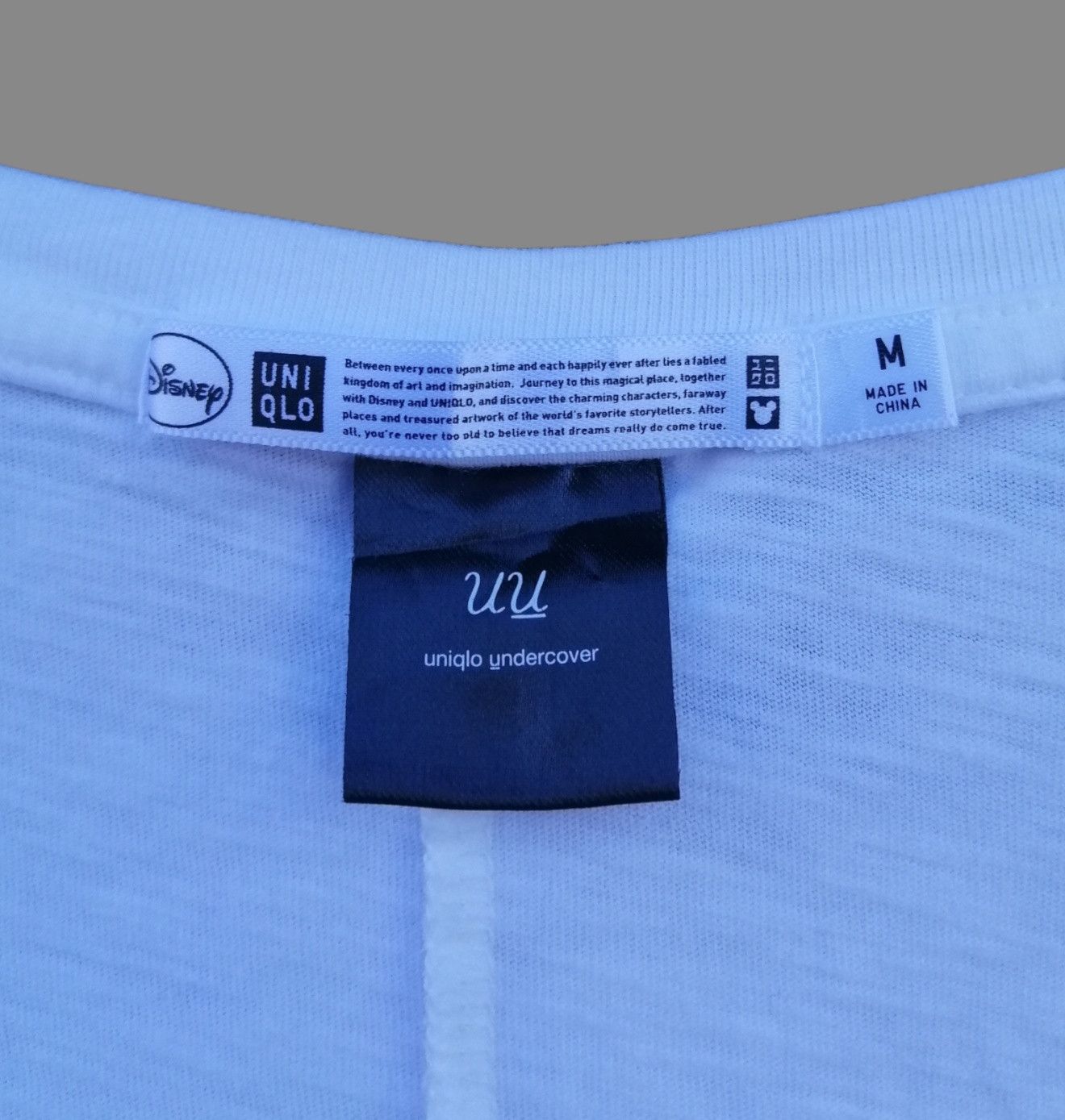 Japanese Brand × Undercover × Uniqlo Uniqlo Undercover X Disney Mickey Mouse White T Shirt Size US M / EU 48-50 / 2 - 13 Thumbnail