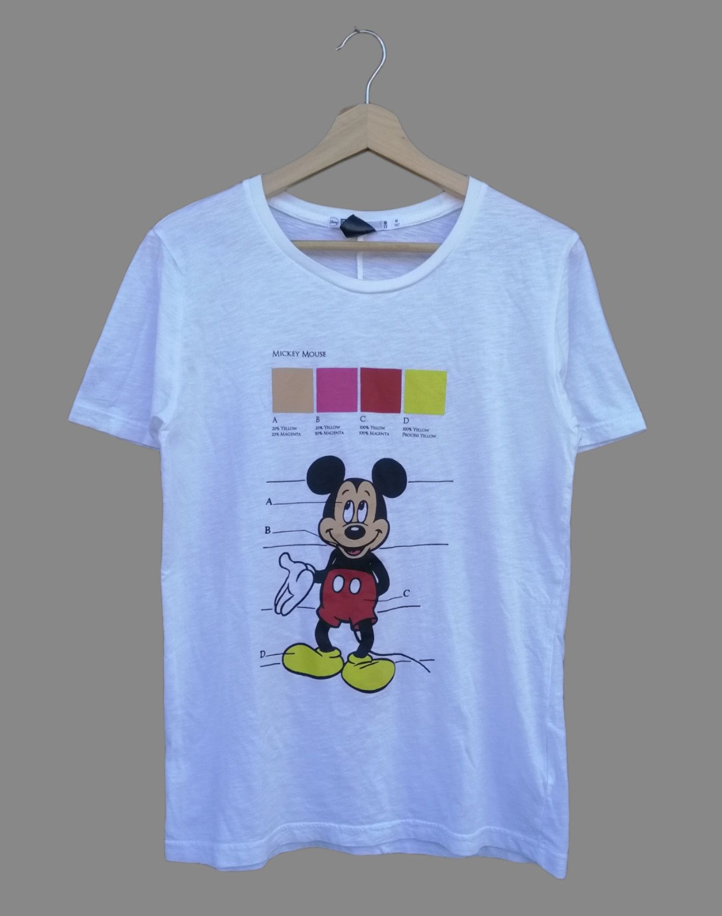Japanese Brand × Undercover × Uniqlo Uniqlo Undercover X Disney Mickey Mouse White T Shirt Size US M / EU 48-50 / 2 - 7 Thumbnail