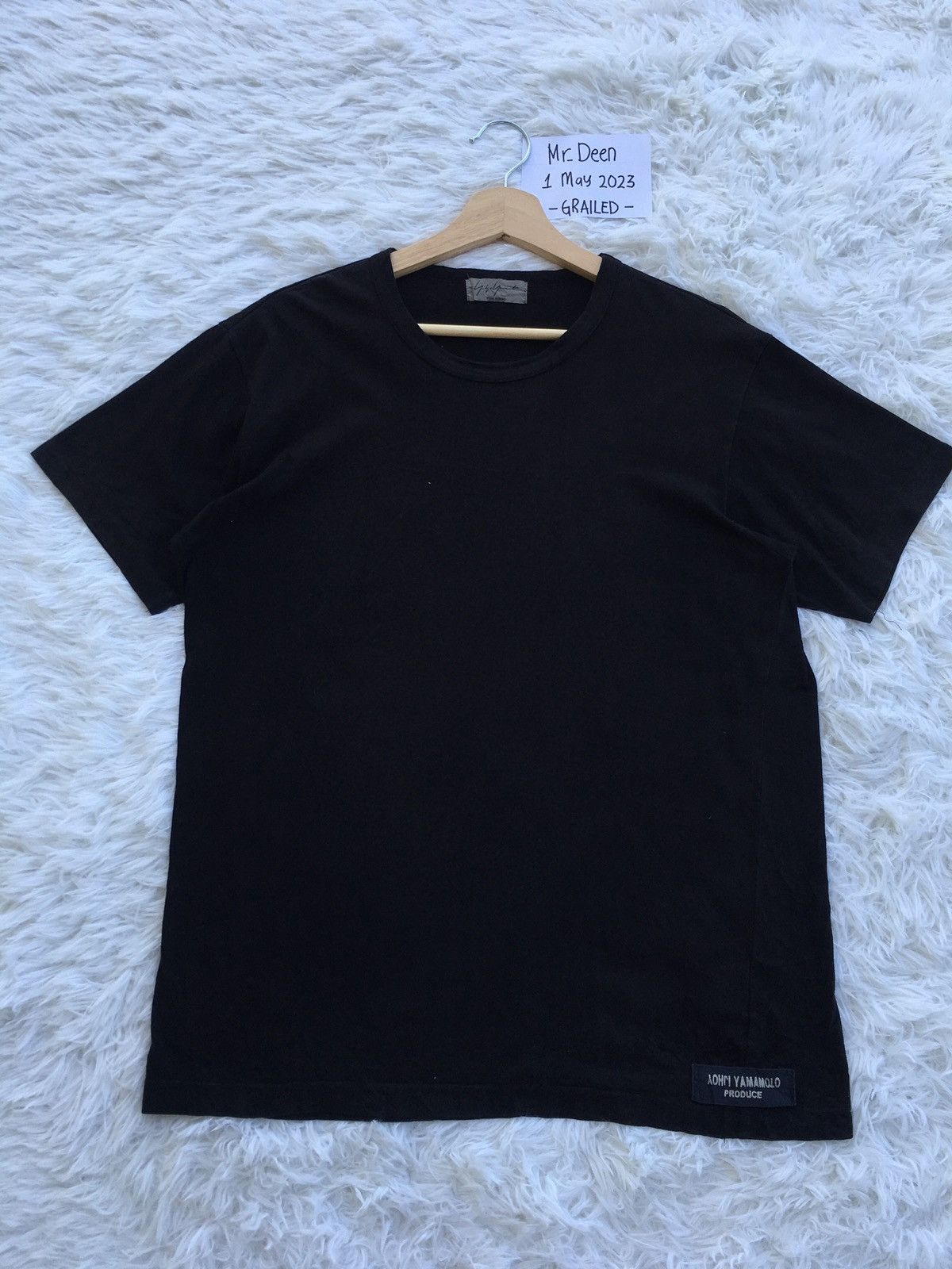 Yohji Yamamoto Rare Plain Black Tshirt By Yohji Yamamoto Produce Size US M / EU 48-50 / 2 - 2 Thumbnail