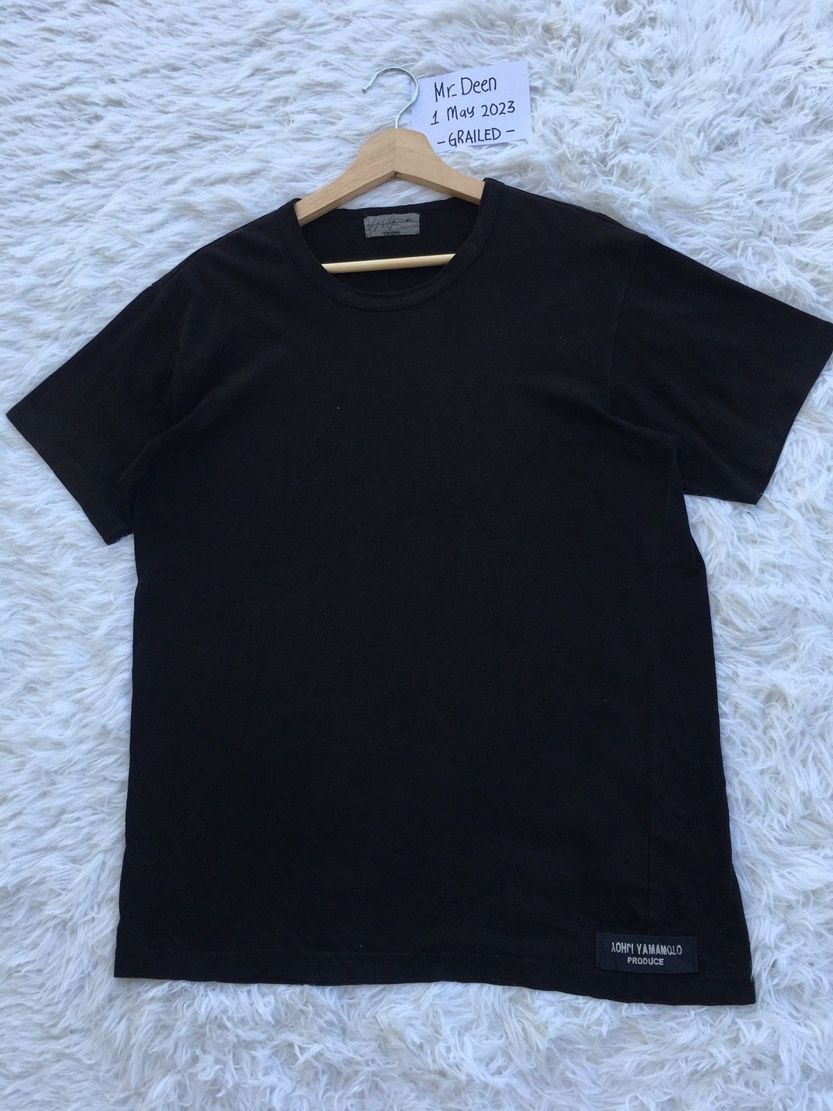 Yohji Yamamoto Rare Plain Black Tshirt By Yohji Yamamoto Produce Size US M / EU 48-50 / 2 - 4 Thumbnail