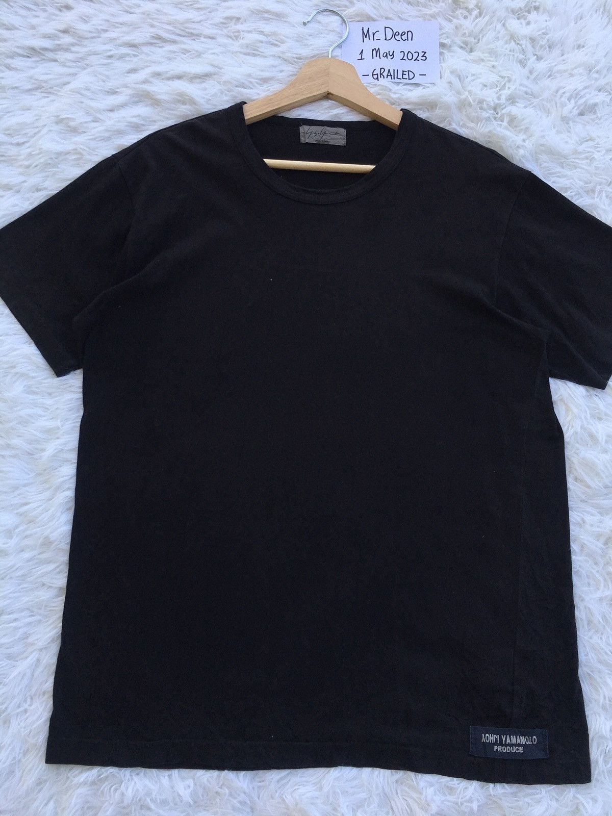Yohji Yamamoto Rare Plain Black Tshirt By Yohji Yamamoto Produce Size US M / EU 48-50 / 2 - 5 Thumbnail