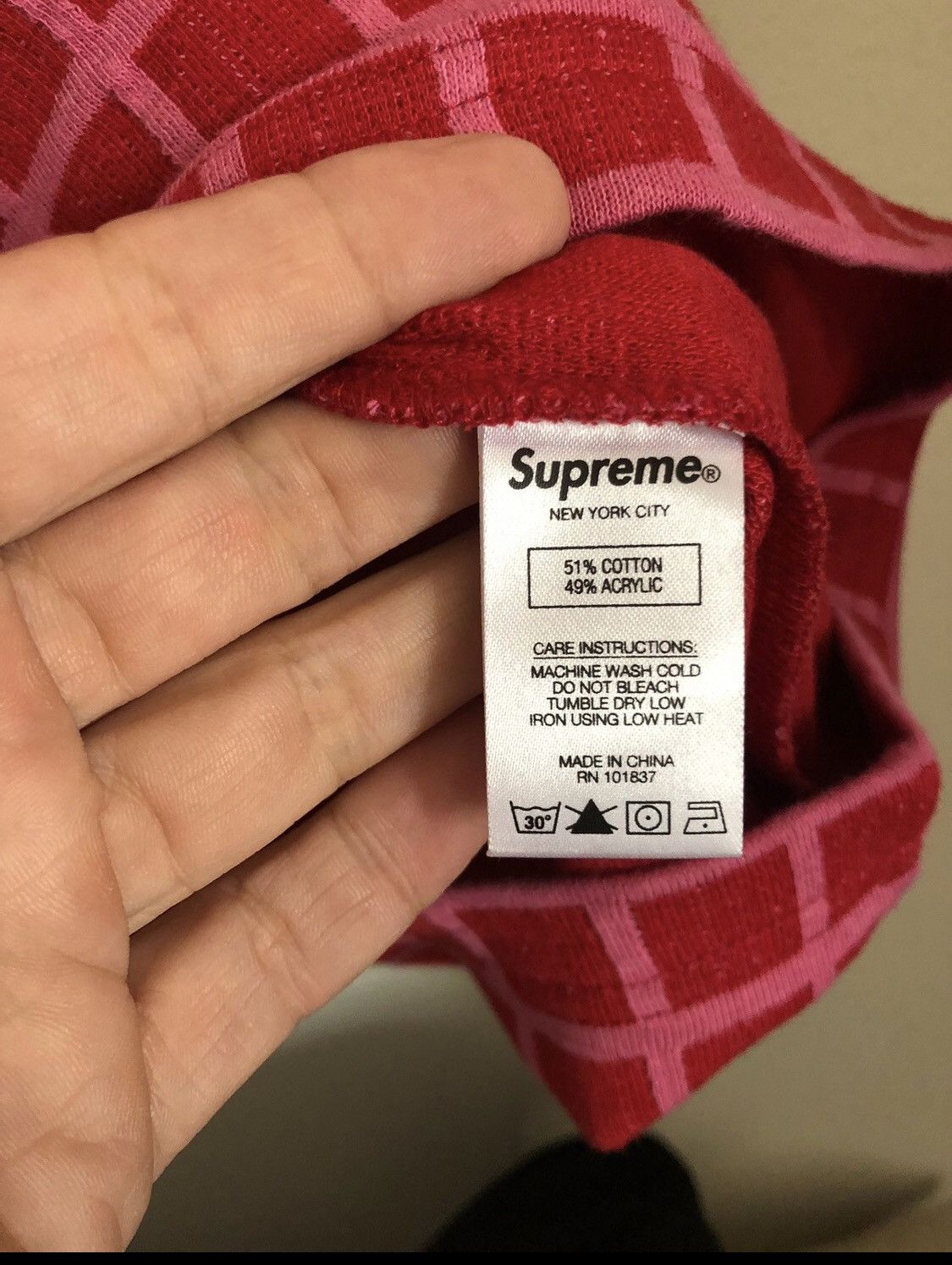 Supreme Supreme Red LV BOX logo tee $199 Size US M / EU 48-50 / 2 - 4 Thumbnail