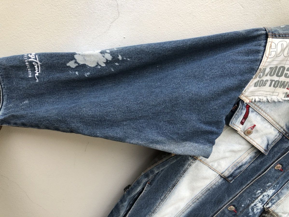 Dogtown Vintage Dog Town Distress Patchwork Oversized Denim Jacket Size US L / EU 52-54 / 3 - 11 Thumbnail
