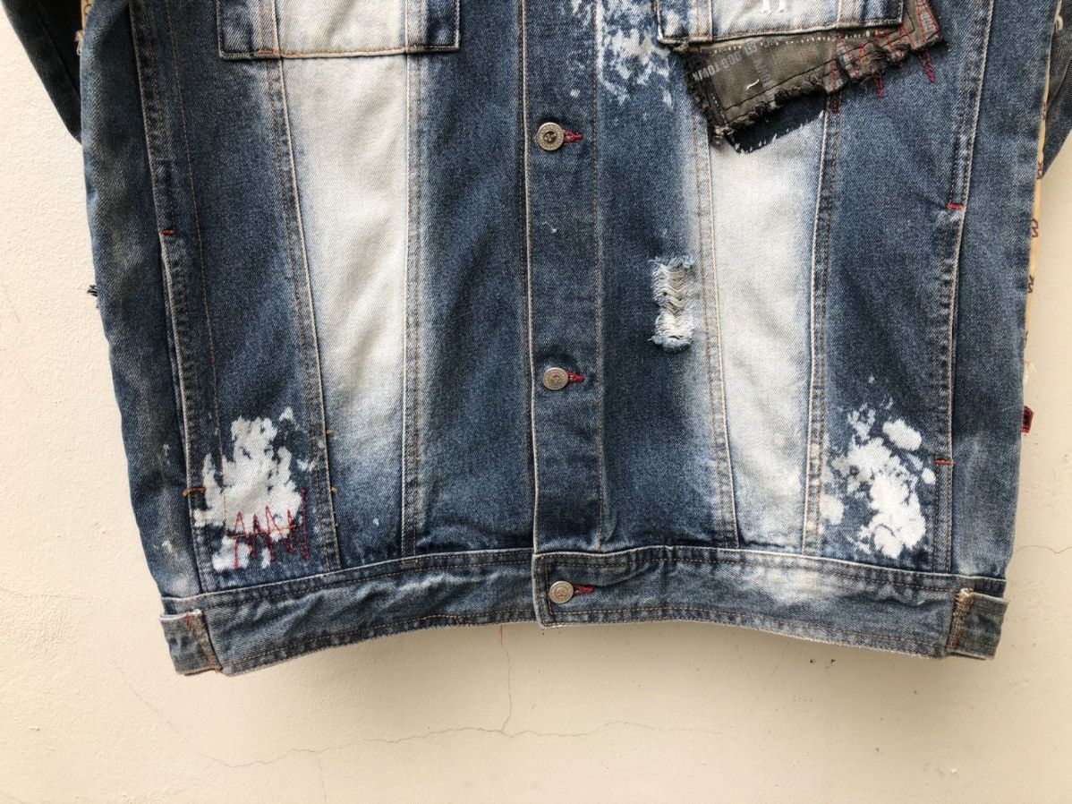 Dogtown Vintage Dog Town Distress Patchwork Oversized Denim Jacket Size US L / EU 52-54 / 3 - 9 Thumbnail