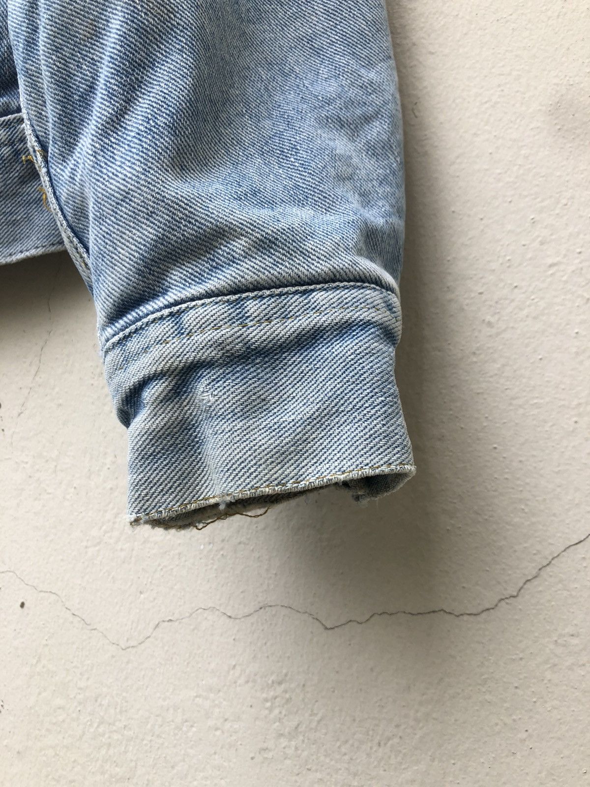 Lee Trashed 80s Lee Storm Rider Blanket Denim Dirty Mud Jacket Size US M / EU 48-50 / 2 - 9 Thumbnail