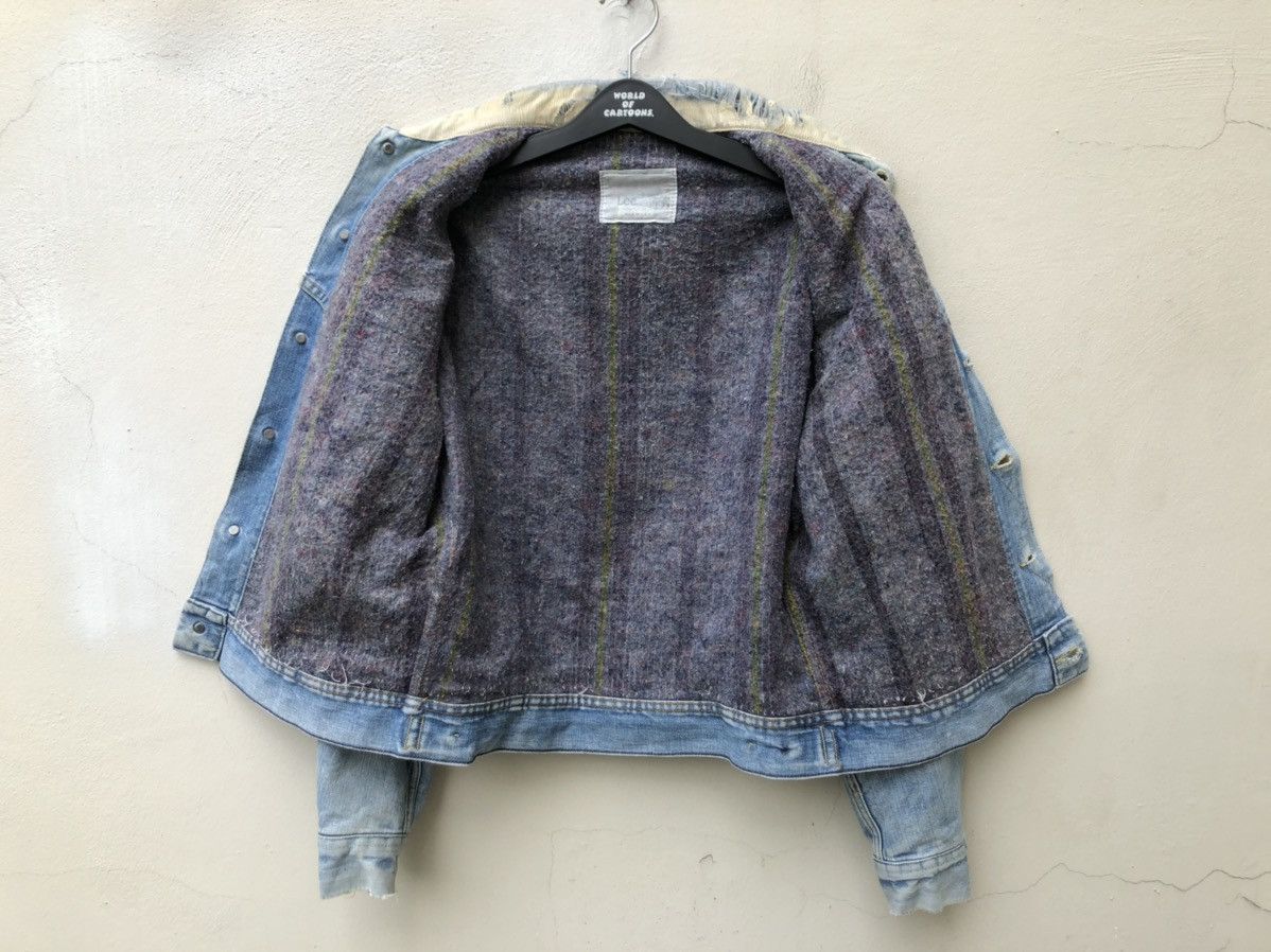 Lee Trashed 80s Lee Storm Rider Blanket Denim Dirty Mud Jacket Size US M / EU 48-50 / 2 - 19 Thumbnail