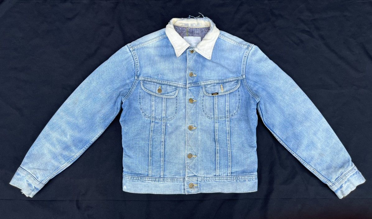 70-80s lee blanket damage denim jacket