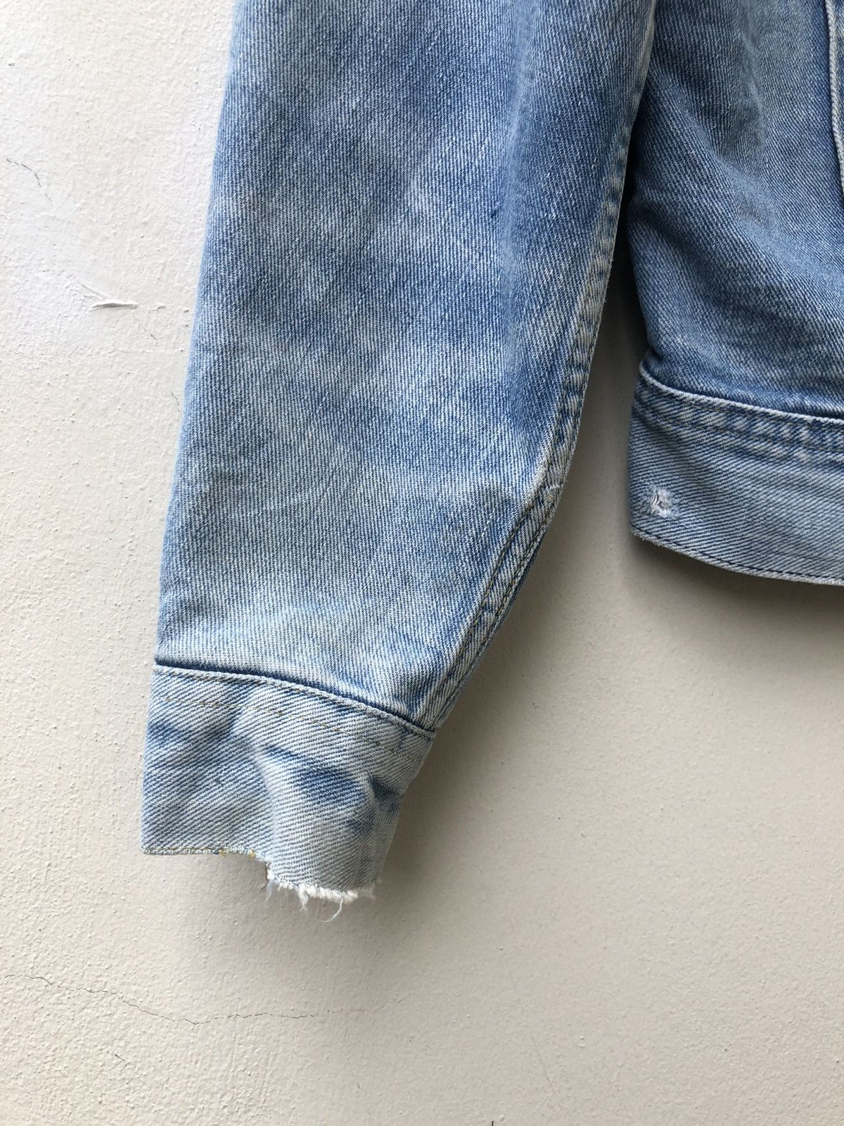 Lee Trashed 80s Lee Storm Rider Blanket Denim Dirty Mud Jacket Size US M / EU 48-50 / 2 - 13 Thumbnail