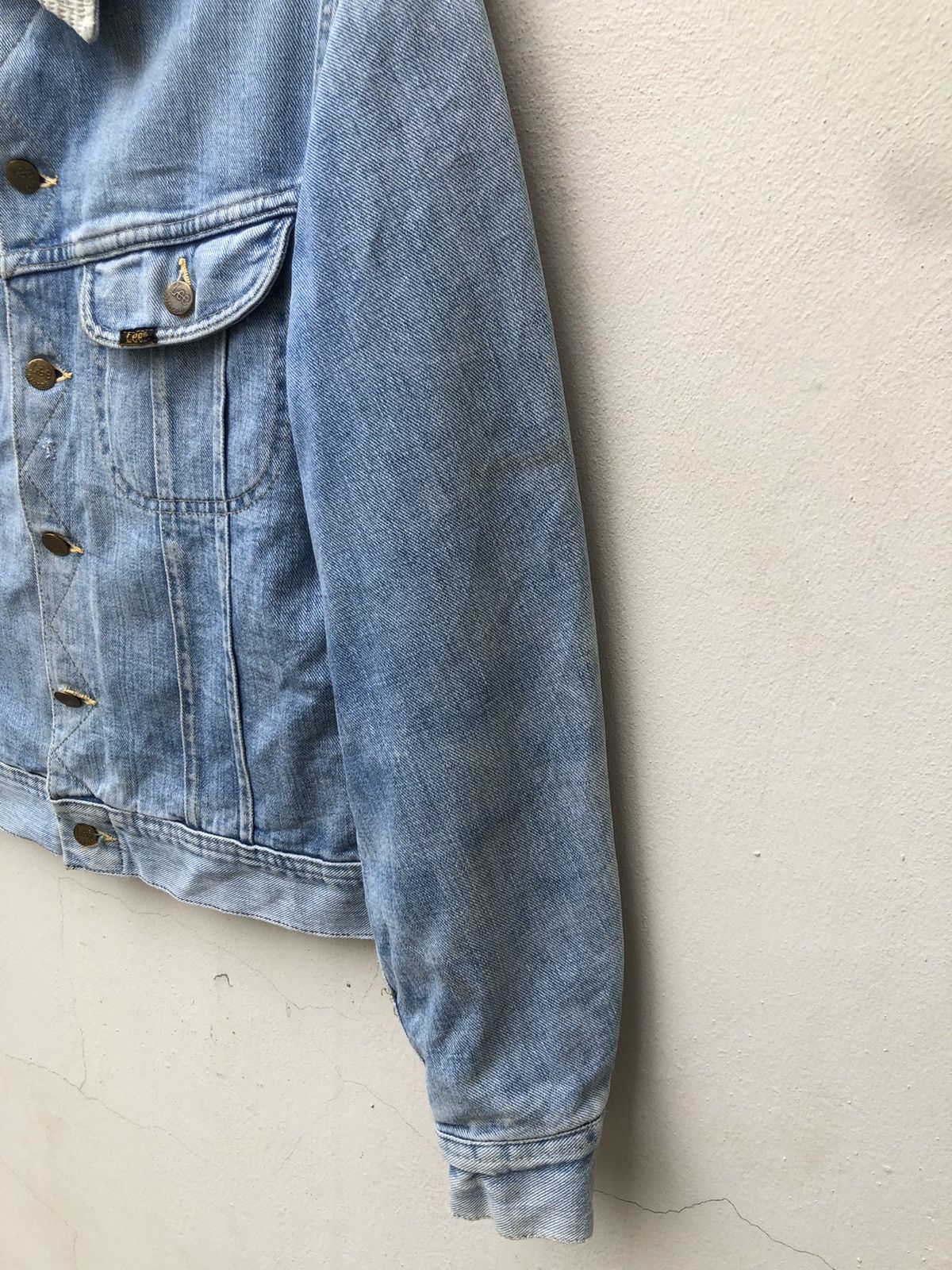 Lee Trashed 80s Lee Storm Rider Blanket Denim Dirty Mud Jacket Size US M / EU 48-50 / 2 - 8 Thumbnail
