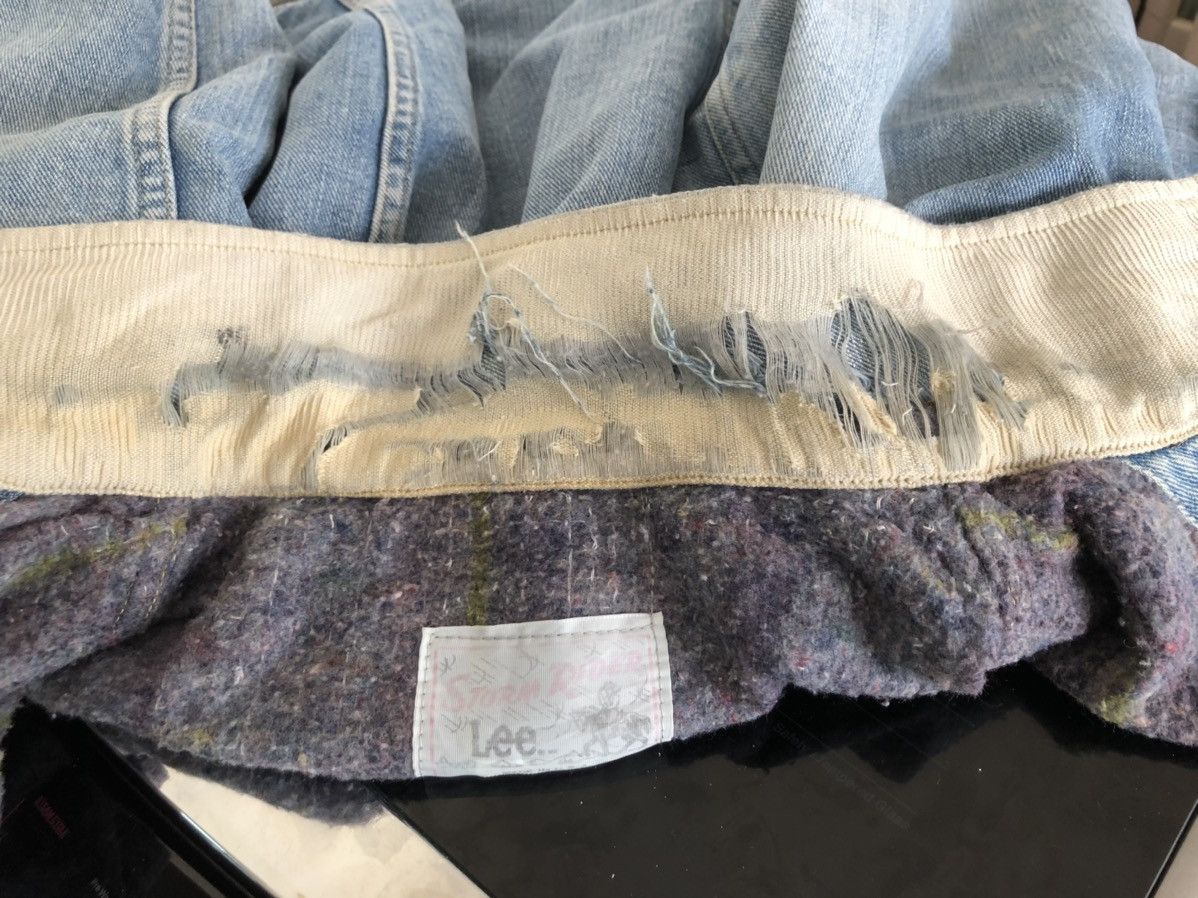 Lee Trashed 80s Lee Storm Rider Blanket Denim Dirty Mud Jacket Size US M / EU 48-50 / 2 - 20 Thumbnail
