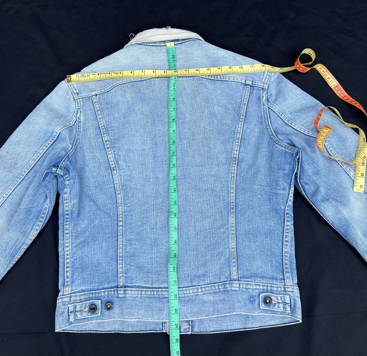 Lee Trashed 80s Lee Storm Rider Blanket Denim Dirty Mud Jacket Size US M / EU 48-50 / 2 - 5 Thumbnail