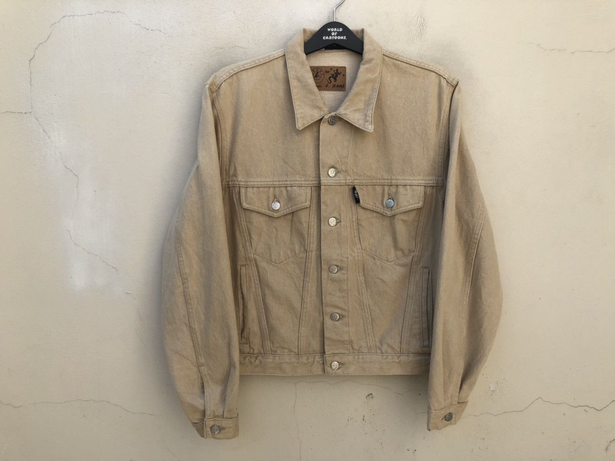 Vintage × agnes b. Vintage 90s Agnes B. Homme Paris Denim Trucker Jacket Size US M / EU 48-50 / 2 - 1 Thumbnail