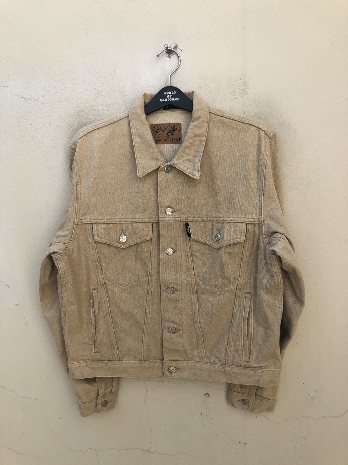 Vintage × agnes b. Vintage 90s Agnes B. Homme Paris Denim Trucker Jacket Size US M / EU 48-50 / 2 - 6 Thumbnail