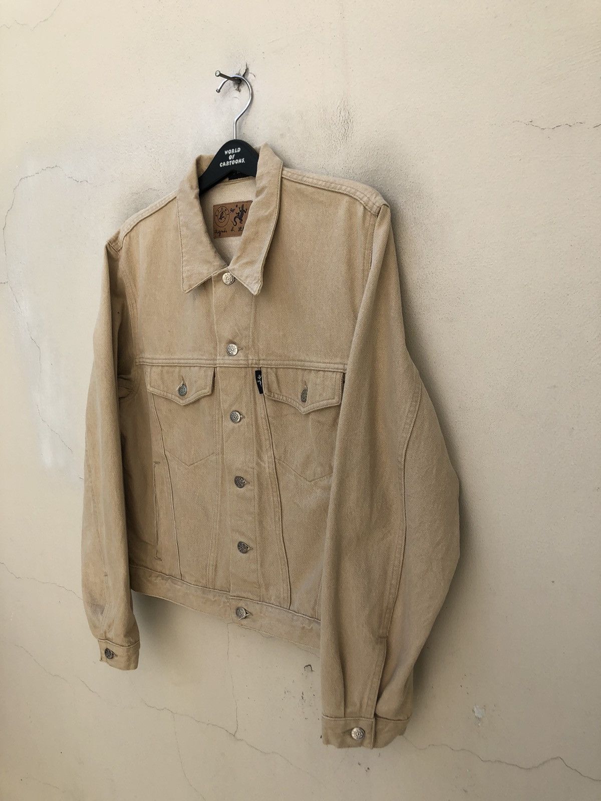 Vintage × agnes b. Vintage 90s Agnes B. Homme Paris Denim Trucker Jacket Size US M / EU 48-50 / 2 - 4 Thumbnail