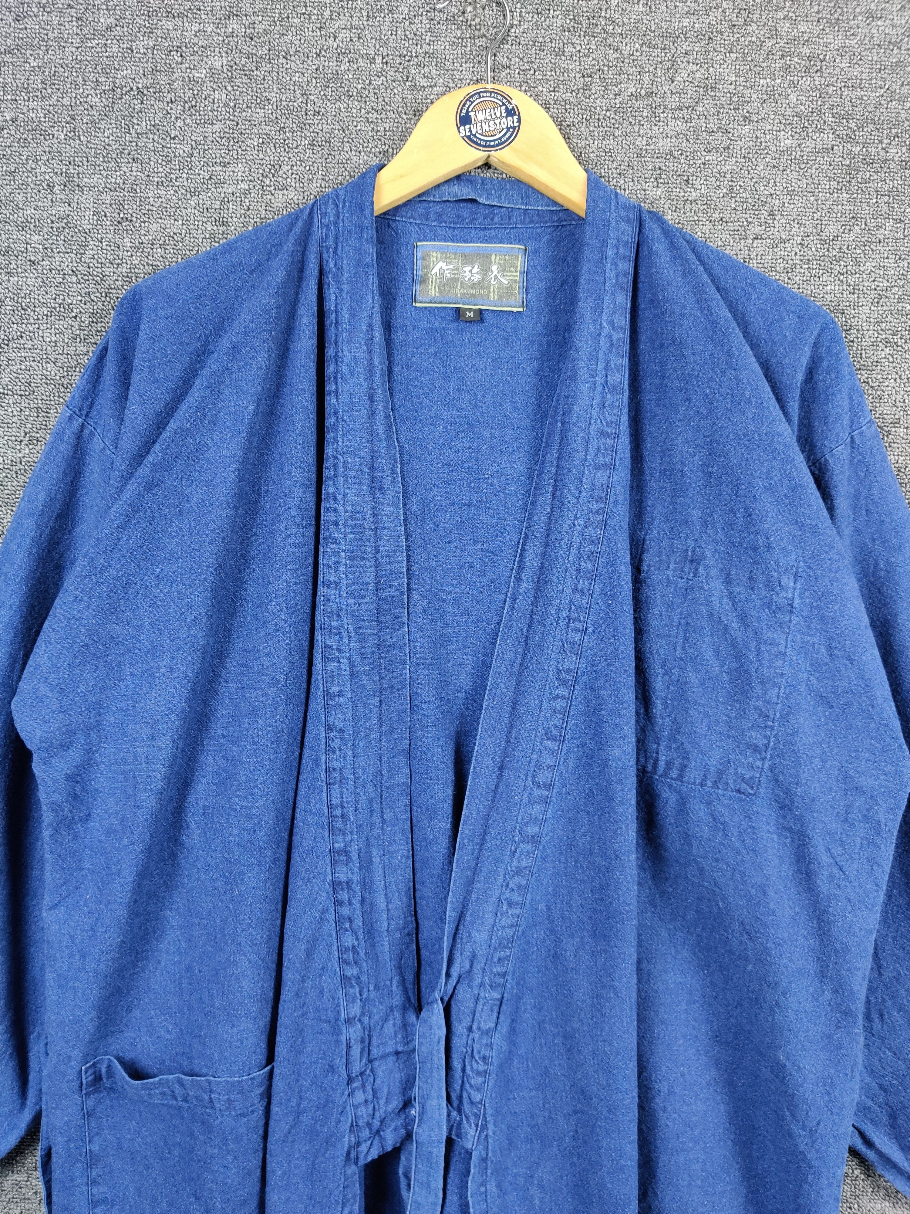 Japanese Brand Vintage Kirakumono Indigo Kimonon Denim Jacket Size US M / EU 48-50 / 2 - 4 Thumbnail