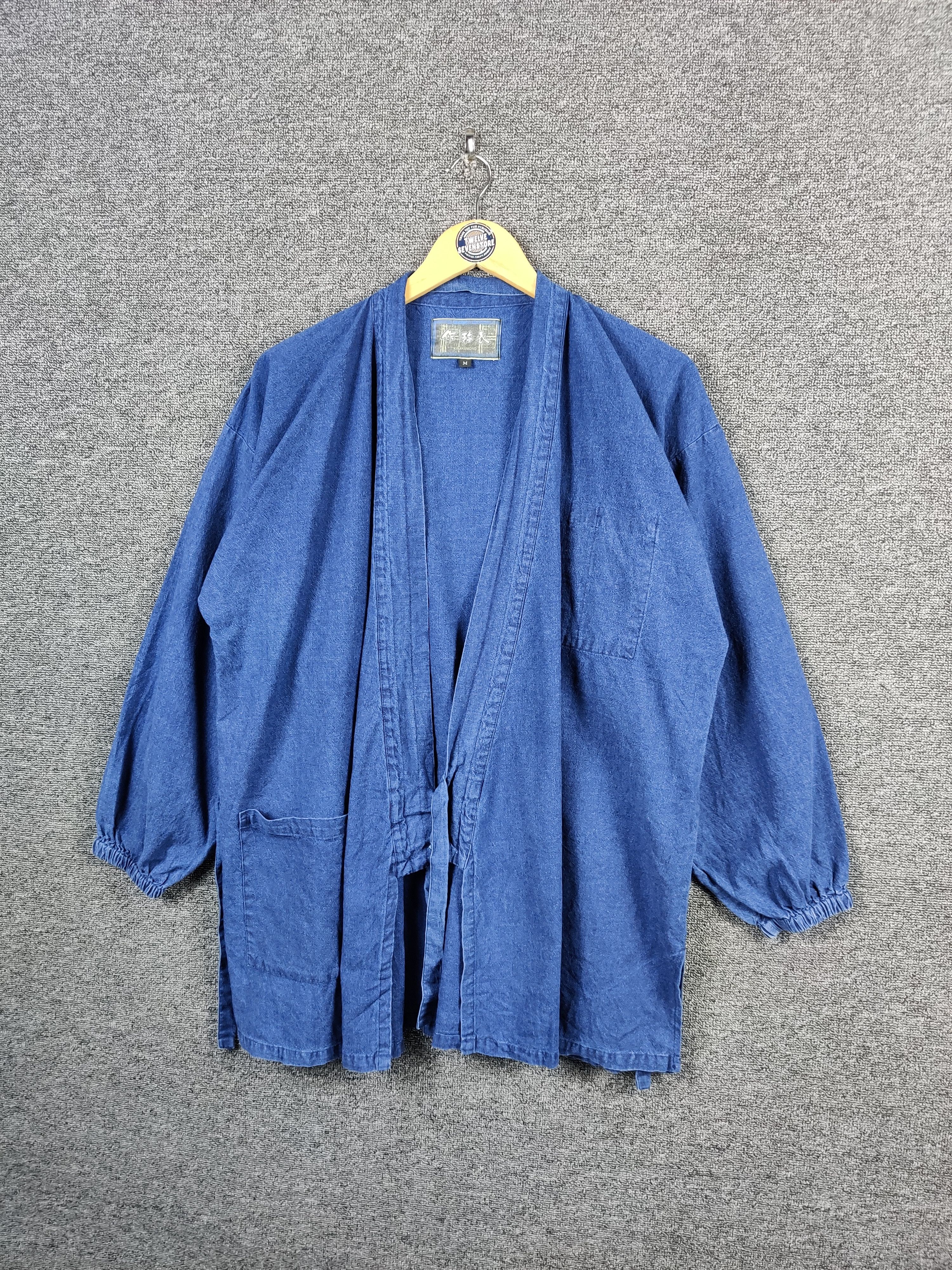 Japanese Brand Vintage Kirakumono Indigo Kimonon Denim Jacket Size US M / EU 48-50 / 2 - 2 Thumbnail