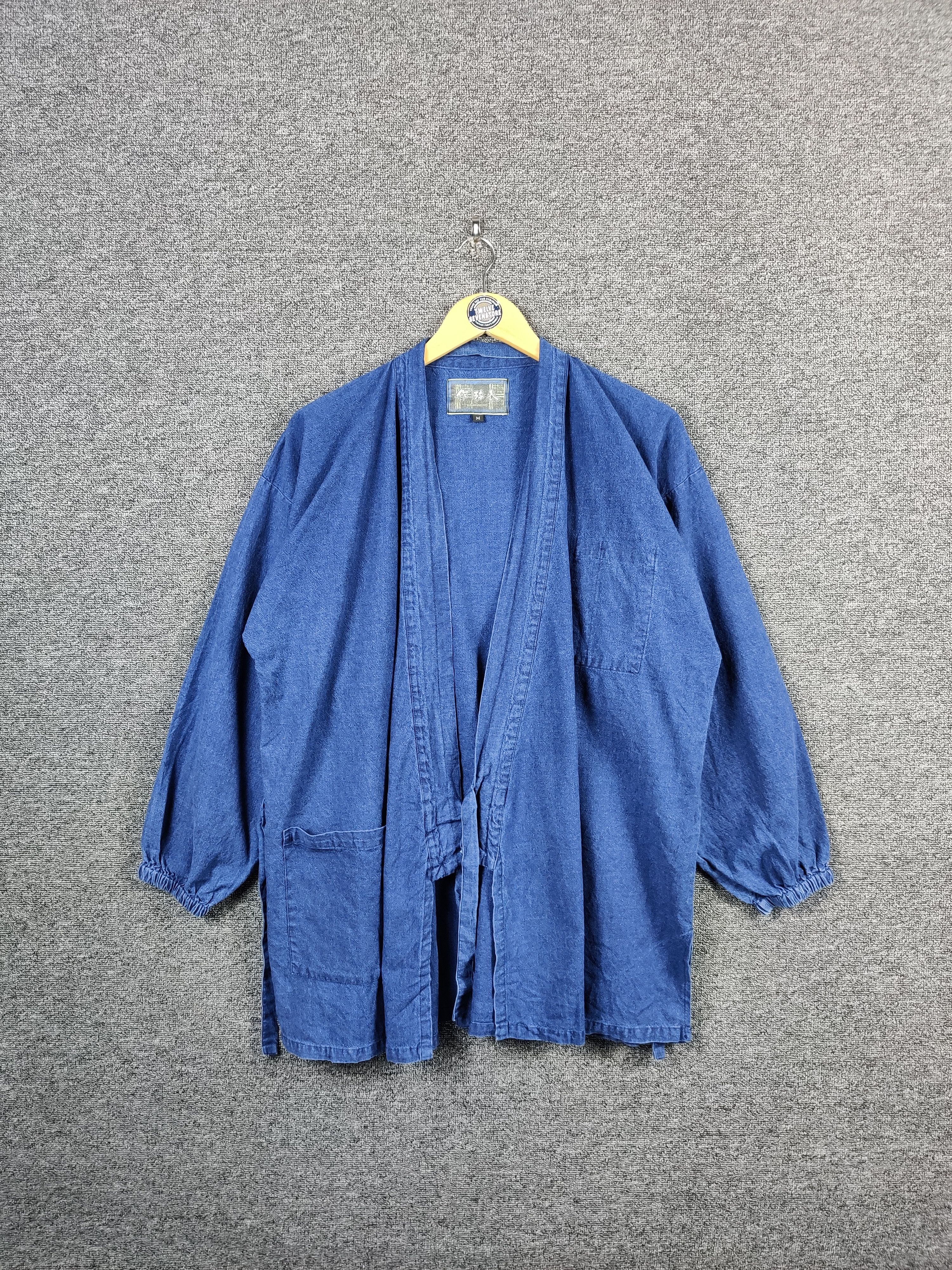 Japanese Brand Vintage Kirakumono Indigo Kimonon Denim Jacket Size US M / EU 48-50 / 2 - 1 Thumbnail