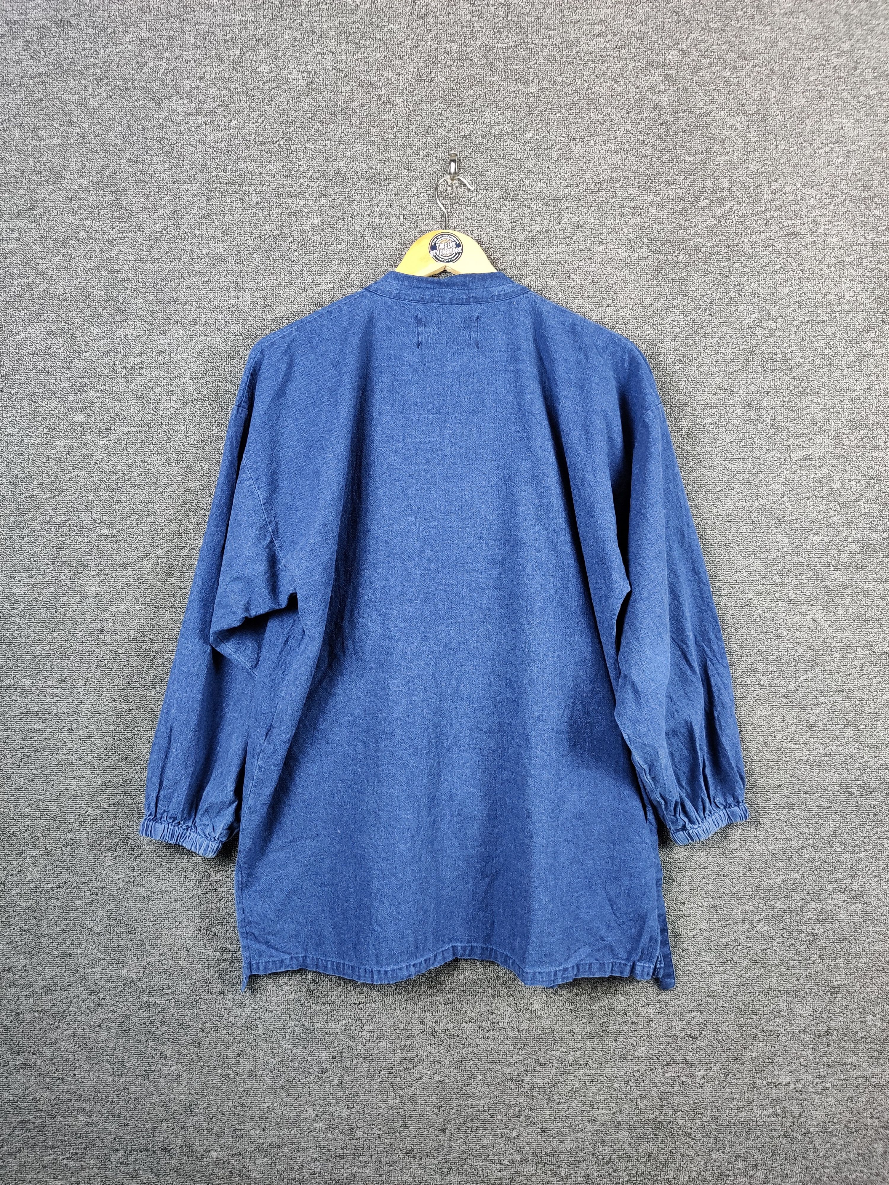 Japanese Brand Vintage Kirakumono Indigo Kimonon Denim Jacket Size US M / EU 48-50 / 2 - 9 Thumbnail