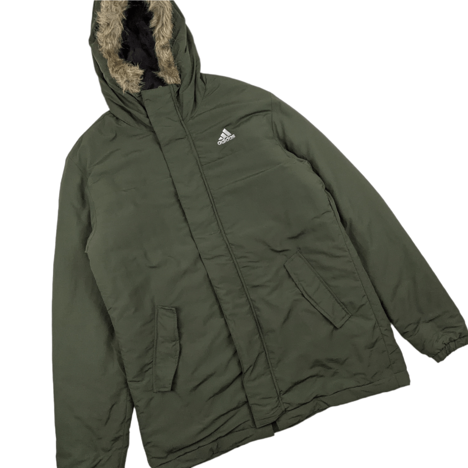 Adidas ADIDAS Winter Puffer Parka Jacket Size US M / EU 48-50 / 2 - 2 Thumbnail