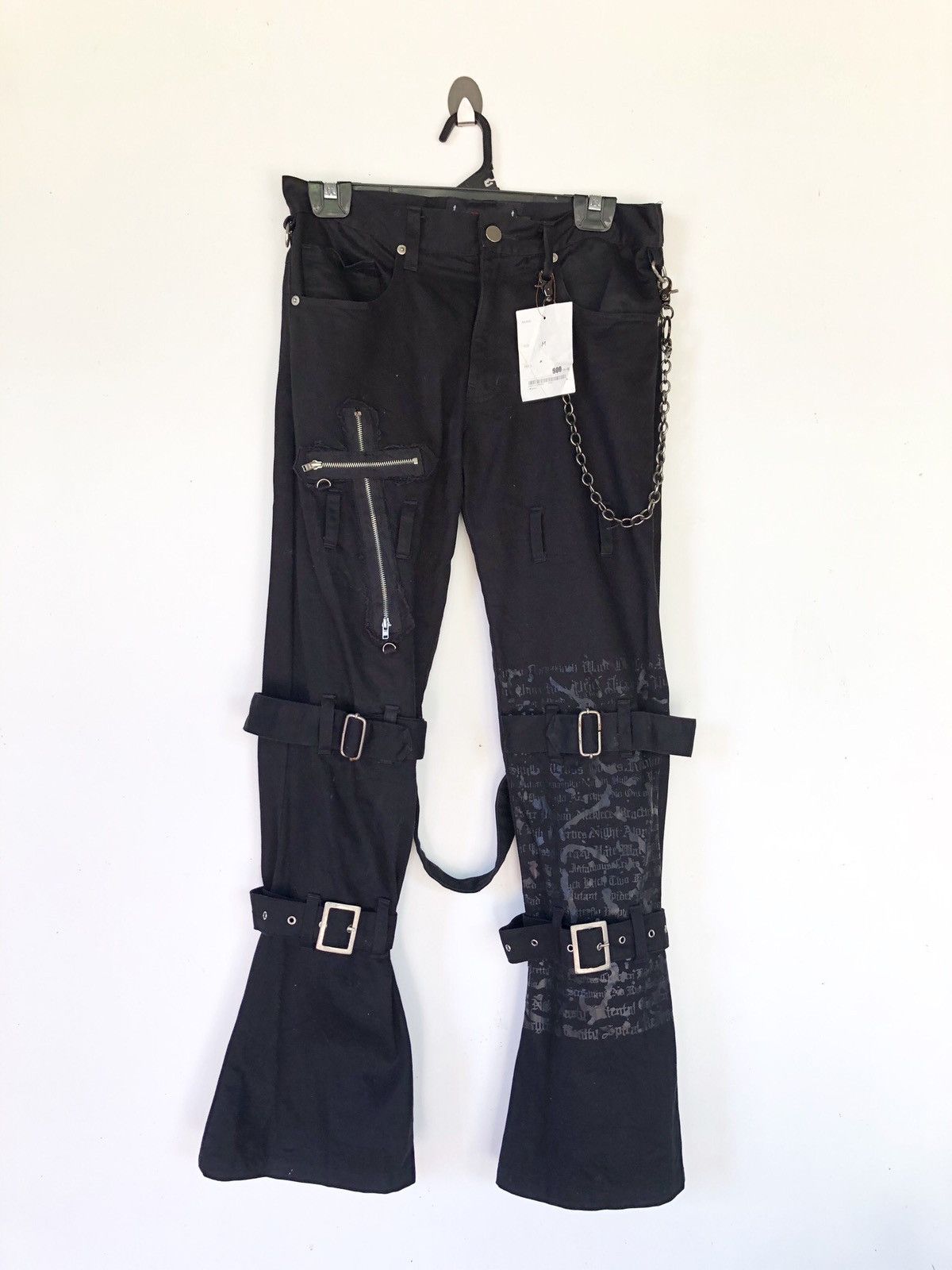Handmade Reath bondage black straps punk styles pants Men’s Size US 30 / EU 46 - 1 Thumbnail