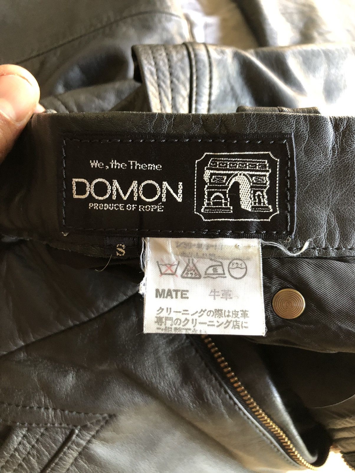 Leather Domon leather black pants Size US 29 - 9 Thumbnail