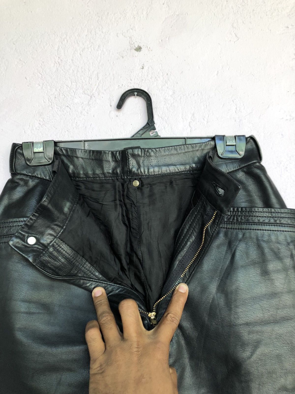 Leather Domon leather black pants Size US 29 - 7 Thumbnail