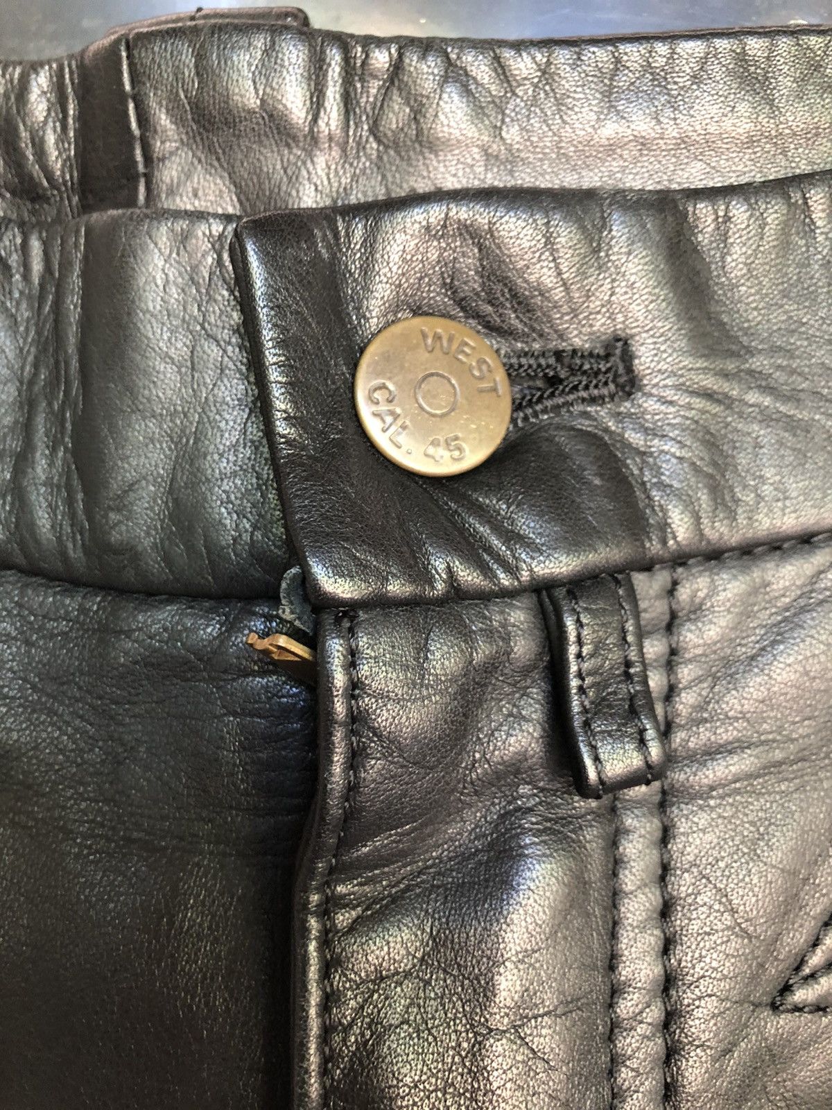 Leather Domon leather black pants Size US 29 - 6 Thumbnail