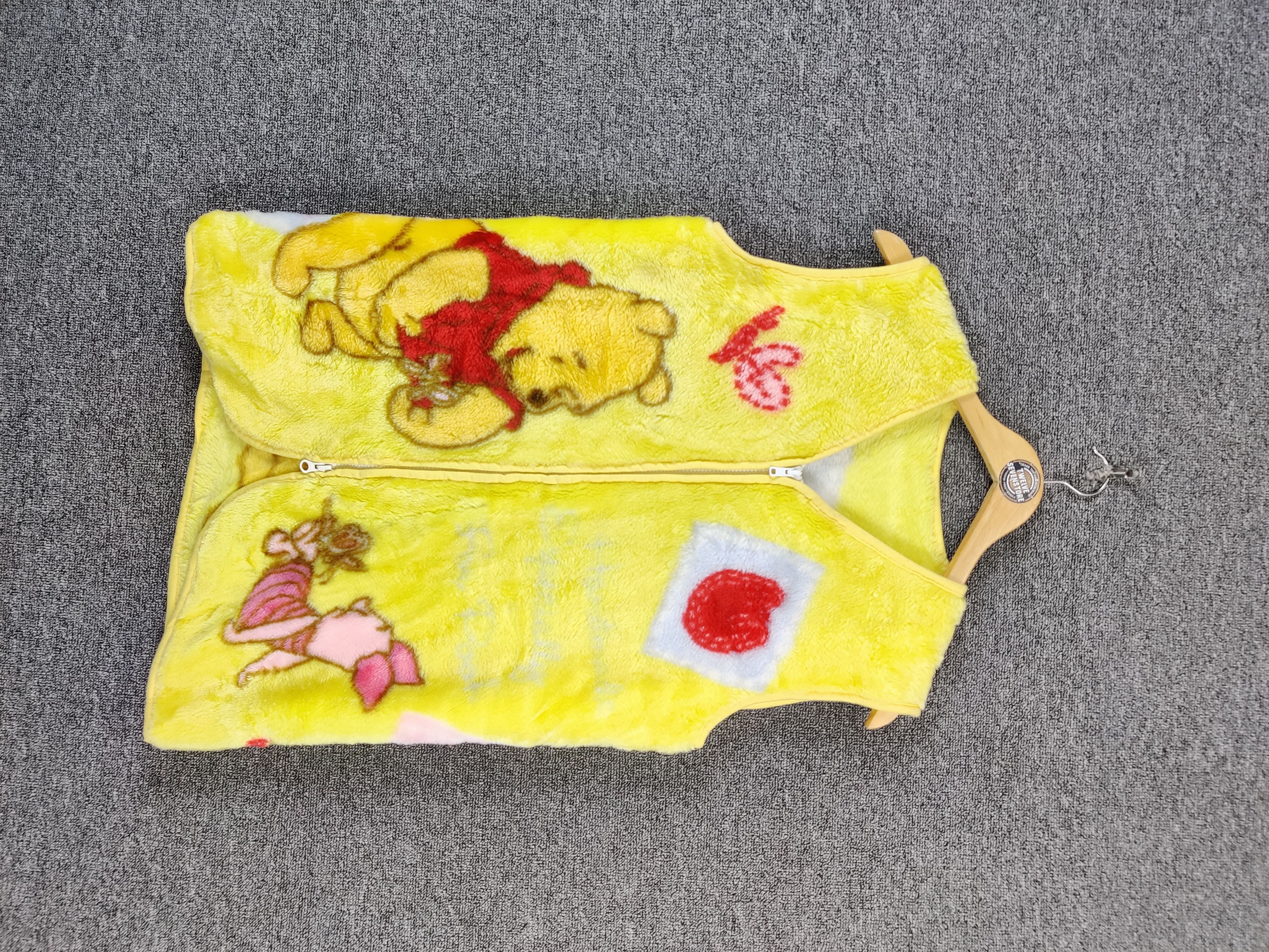 Cartoon Network Vintage Disney Winnie The Pooh Fleece Fullprint Vest Size US M / EU 48-50 / 2 - 2 Thumbnail