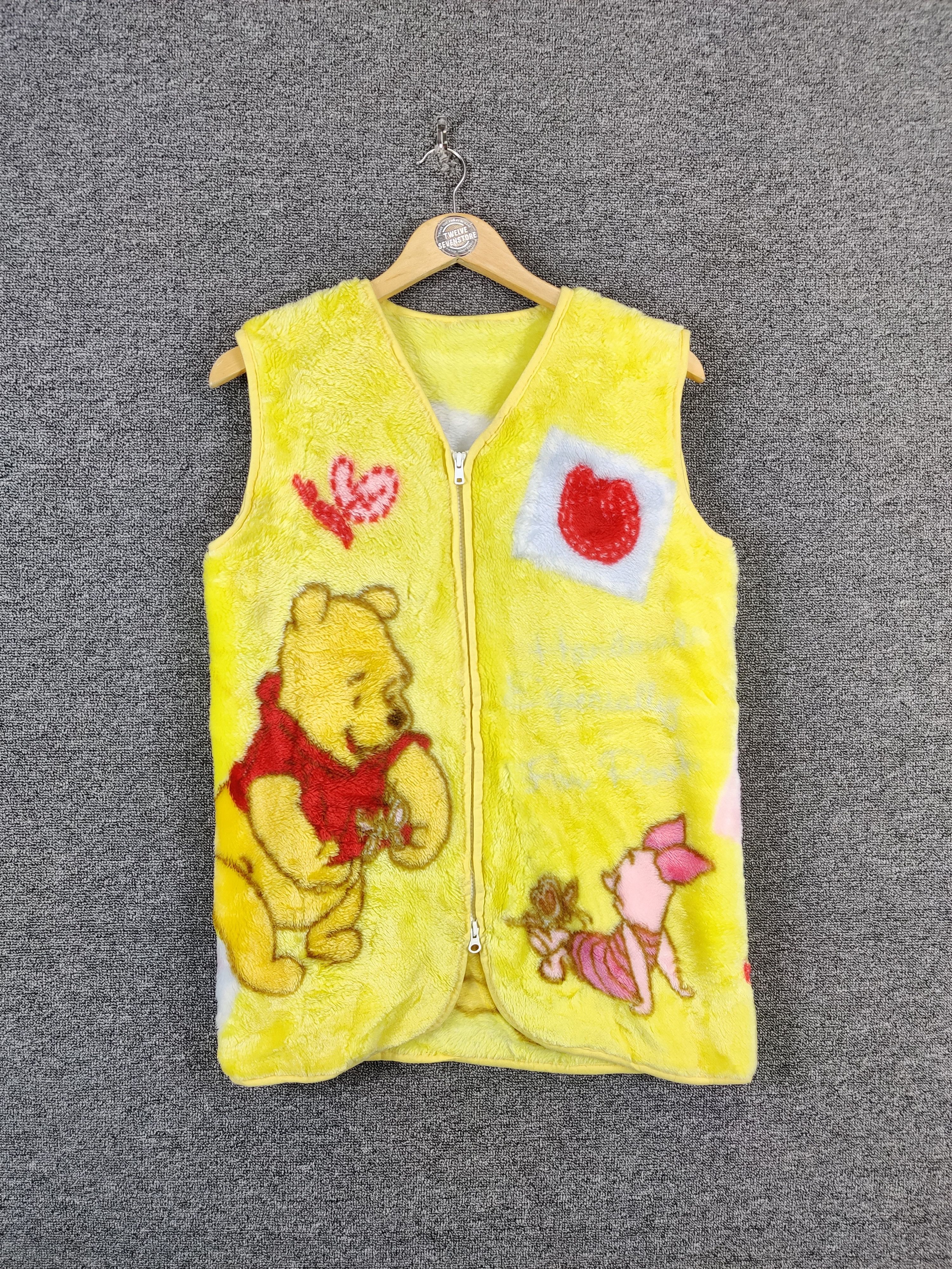 Cartoon Network Vintage Disney Winnie The Pooh Fleece Fullprint Vest Size US M / EU 48-50 / 2 - 1 Thumbnail