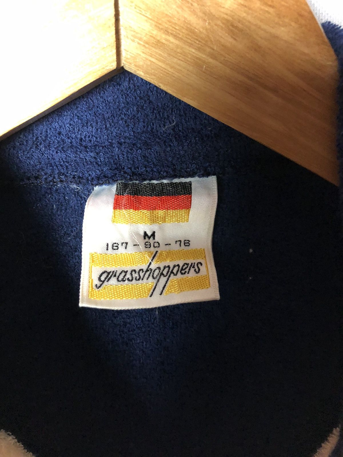 Japanese Brand × Vintage Vintage fleece grasshoppers Germany hoodies zipper Size M / US 6-8 / IT 42-44 - 6 Thumbnail
