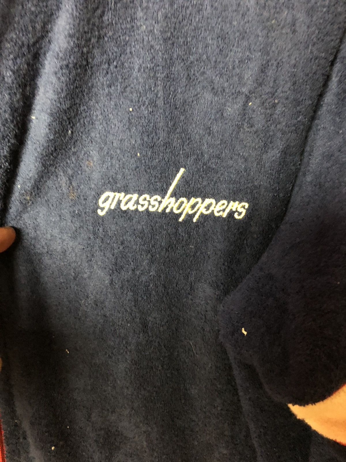 Japanese Brand × Vintage Vintage fleece grasshoppers Germany hoodies zipper Size M / US 6-8 / IT 42-44 - 5 Thumbnail
