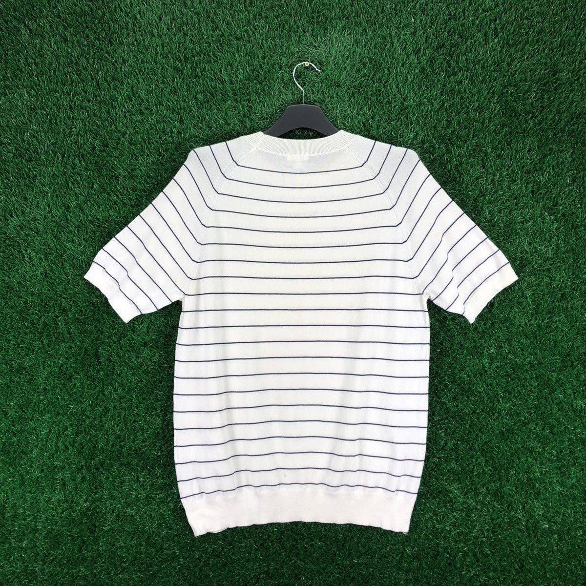 Japanese Brand × Uniqlo Uniqlo Striped Round Collar Shirt Short Sleeve Size US M / EU 48-50 / 2 - 4 Thumbnail