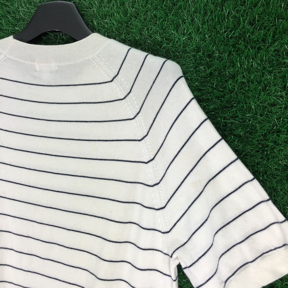 Japanese Brand × Uniqlo Uniqlo Striped Round Collar Shirt Short Sleeve Size US M / EU 48-50 / 2 - 5 Thumbnail