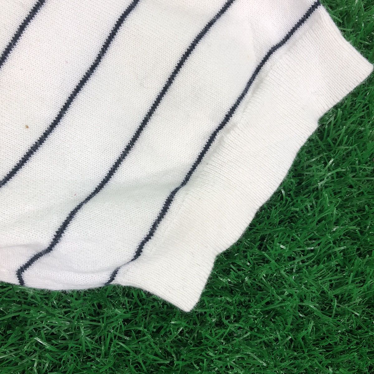 Japanese Brand × Uniqlo Uniqlo Striped Round Collar Shirt Short Sleeve Size US M / EU 48-50 / 2 - 9 Thumbnail