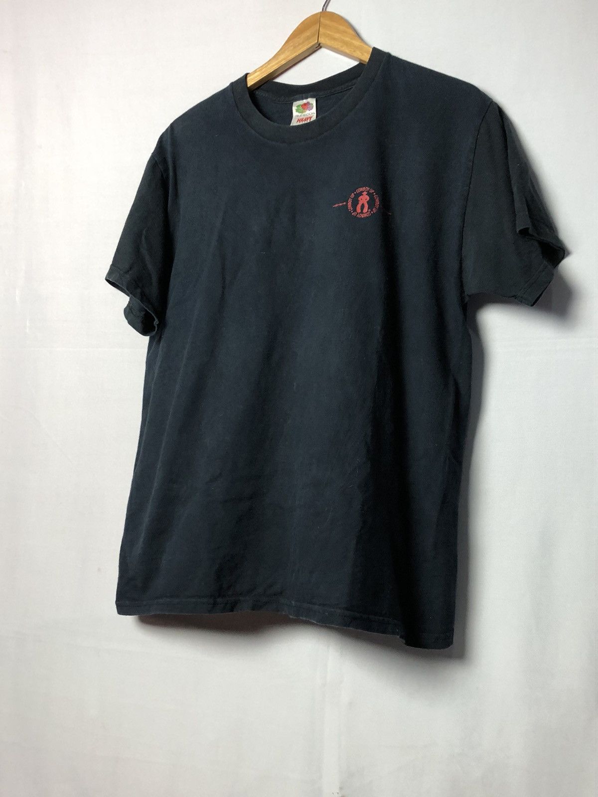 Fruit Of The Loom Vintage Cowboy up men black t shirt Size US L / EU 52-54 / 3 - 3 Thumbnail