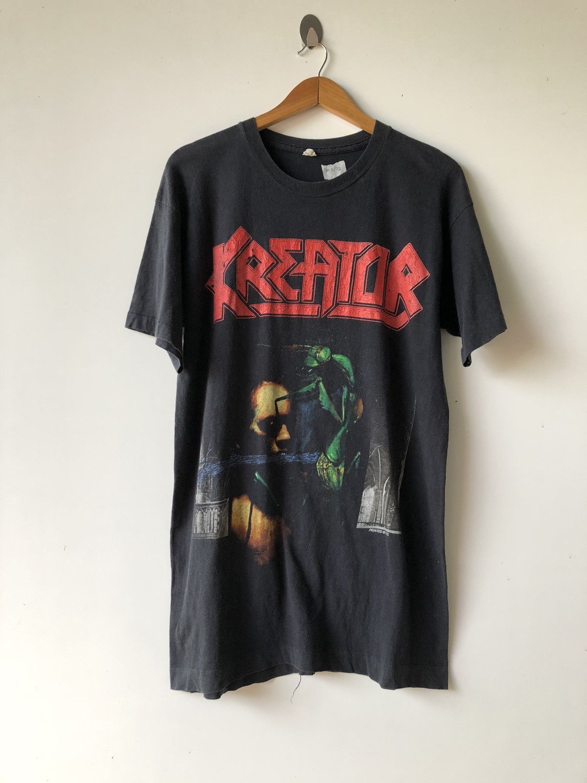 Vintage 🔥RARE🔥90s Kreator renewal tour printed by mcs black Shirt Size US L / EU 52-54 / 3 - 2 Thumbnail
