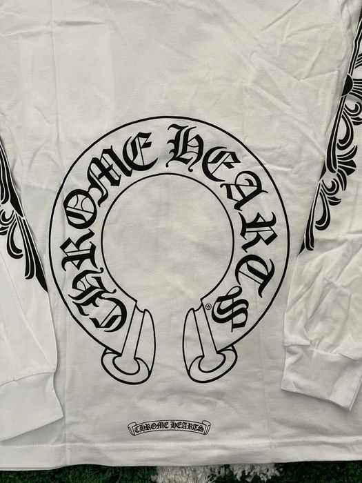 Chrome Hearts Chrome Hearts Horseshoe Logo Long Sleeve | Grailed