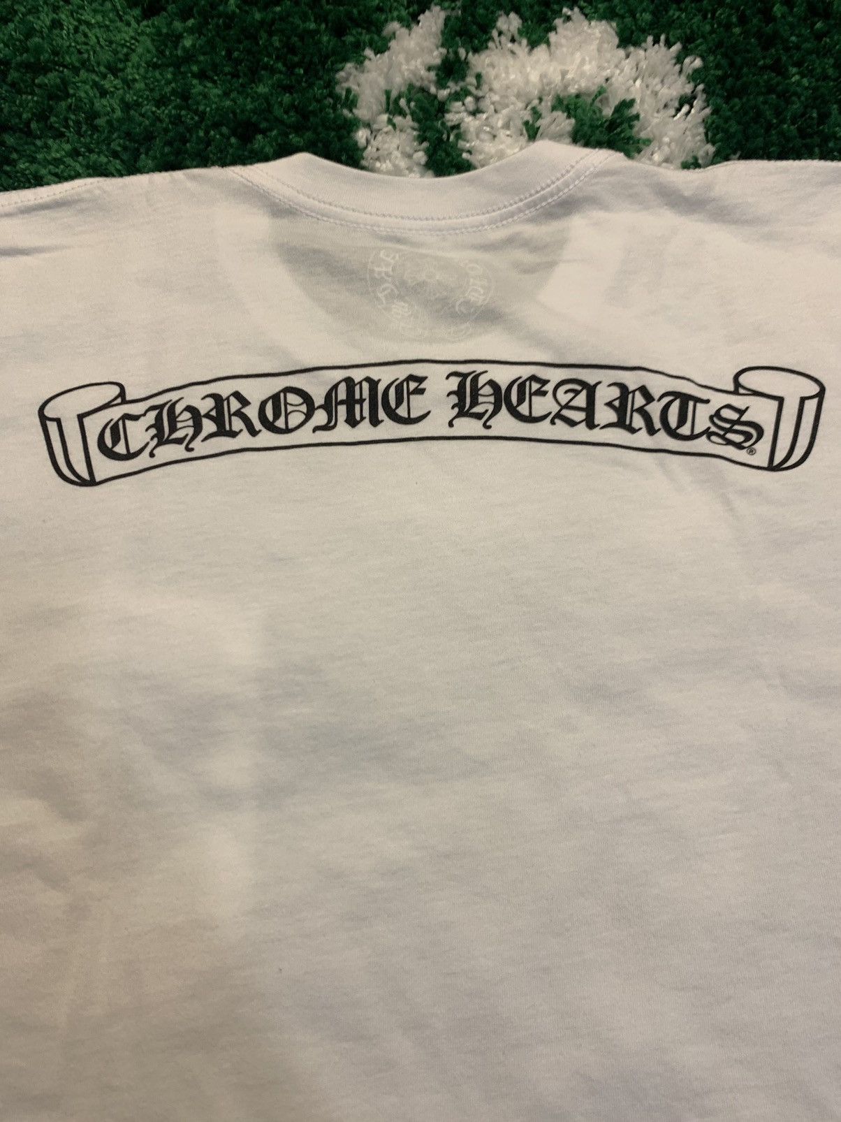Chrome Hearts Chrome Hearts Scroll Logo Tee Size US XL / EU 56 / 4 - 2 Thumbnail