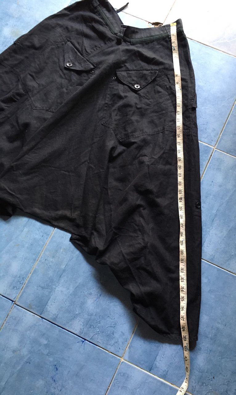 Japanese Brand PPFM DROP CROTCH BLACK PANTS Size US 32 / EU 48 - 7 Thumbnail