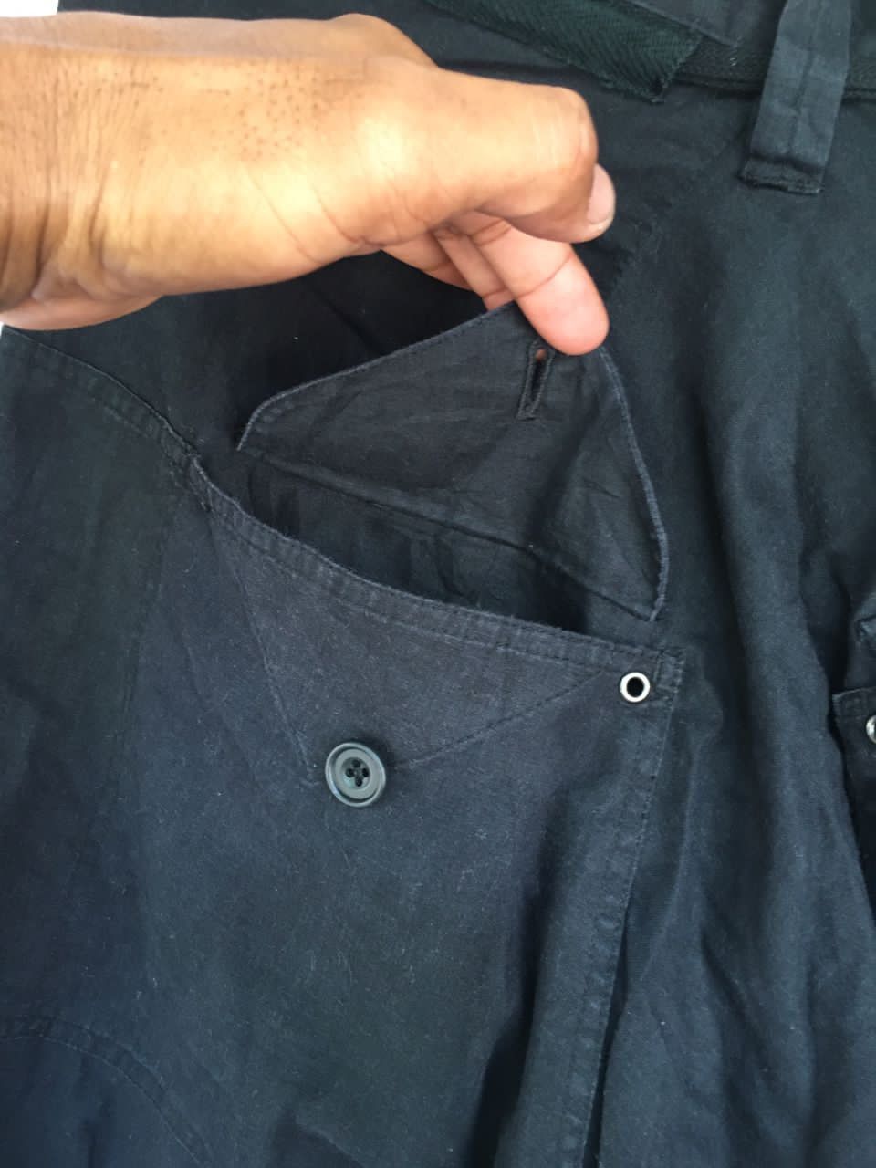 Japanese Brand PPFM DROP CROTCH BLACK PANTS Size US 32 / EU 48 - 13 Thumbnail