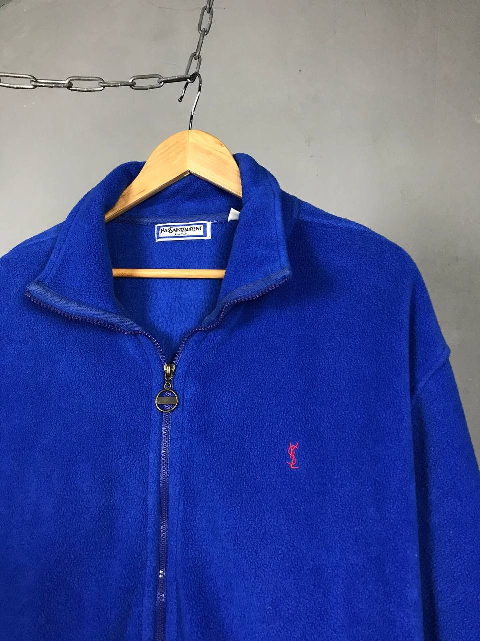 Yves Saint Laurent YSL Yves Saint Laurent luxury vintage fleece sweatshirt Size US L / EU 52-54 / 3 - 2 Thumbnail